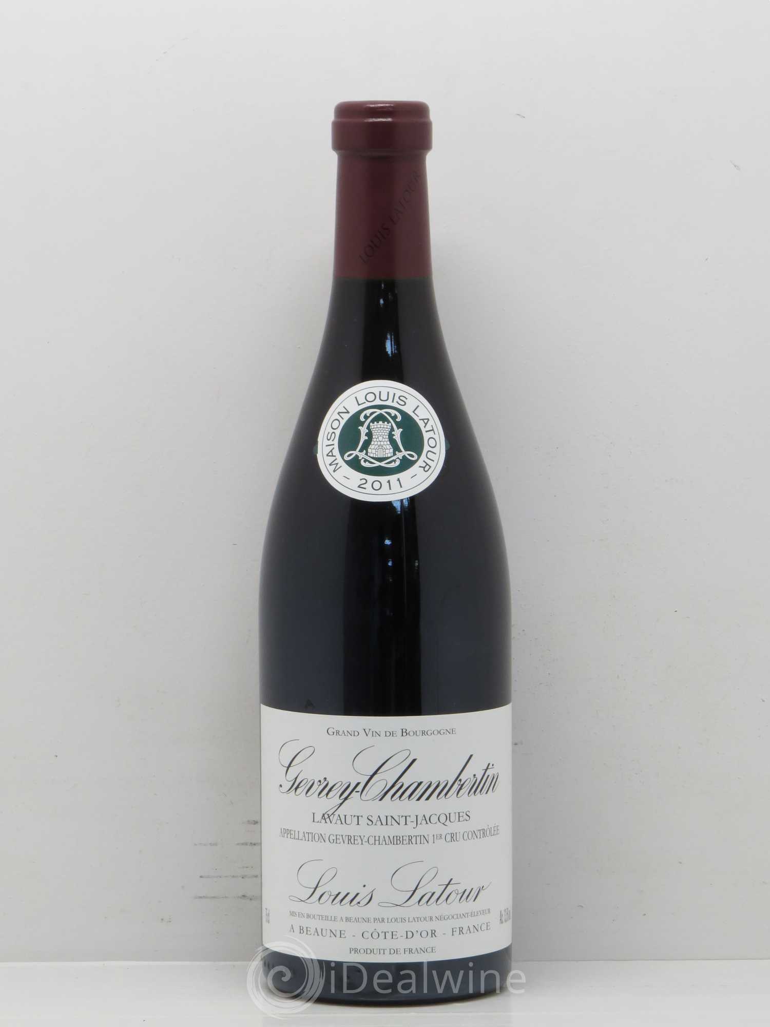 Gevrey-Chambertin 1er Cru Lavaux Saint Jacques Louis Latour 2011 - Lot de 1 bouteille - 0