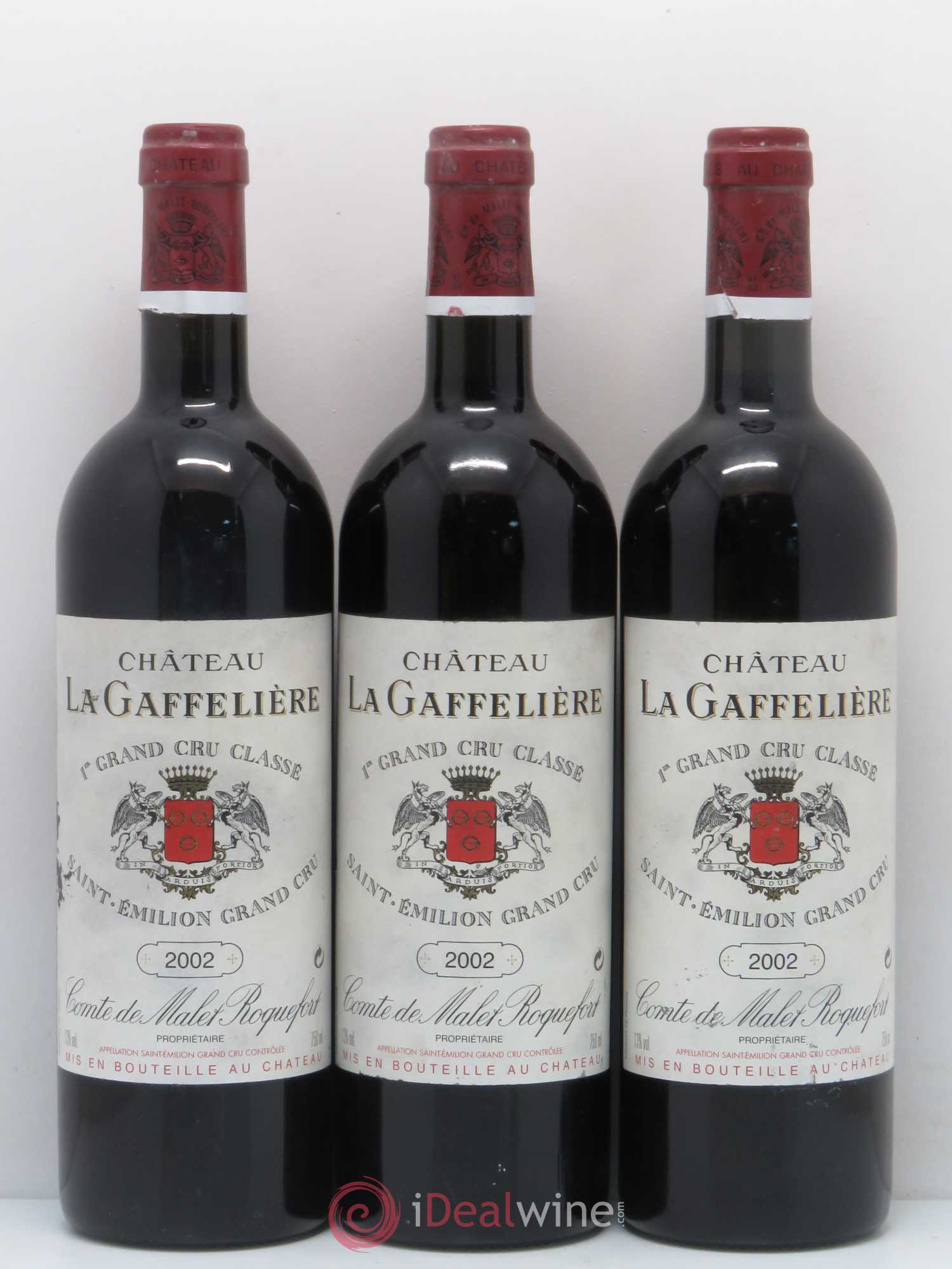 Château la Gaffelière 1er Grand Cru Classé B (sans prix de réserve) 2002 - Lot de 3 bouteilles - 0