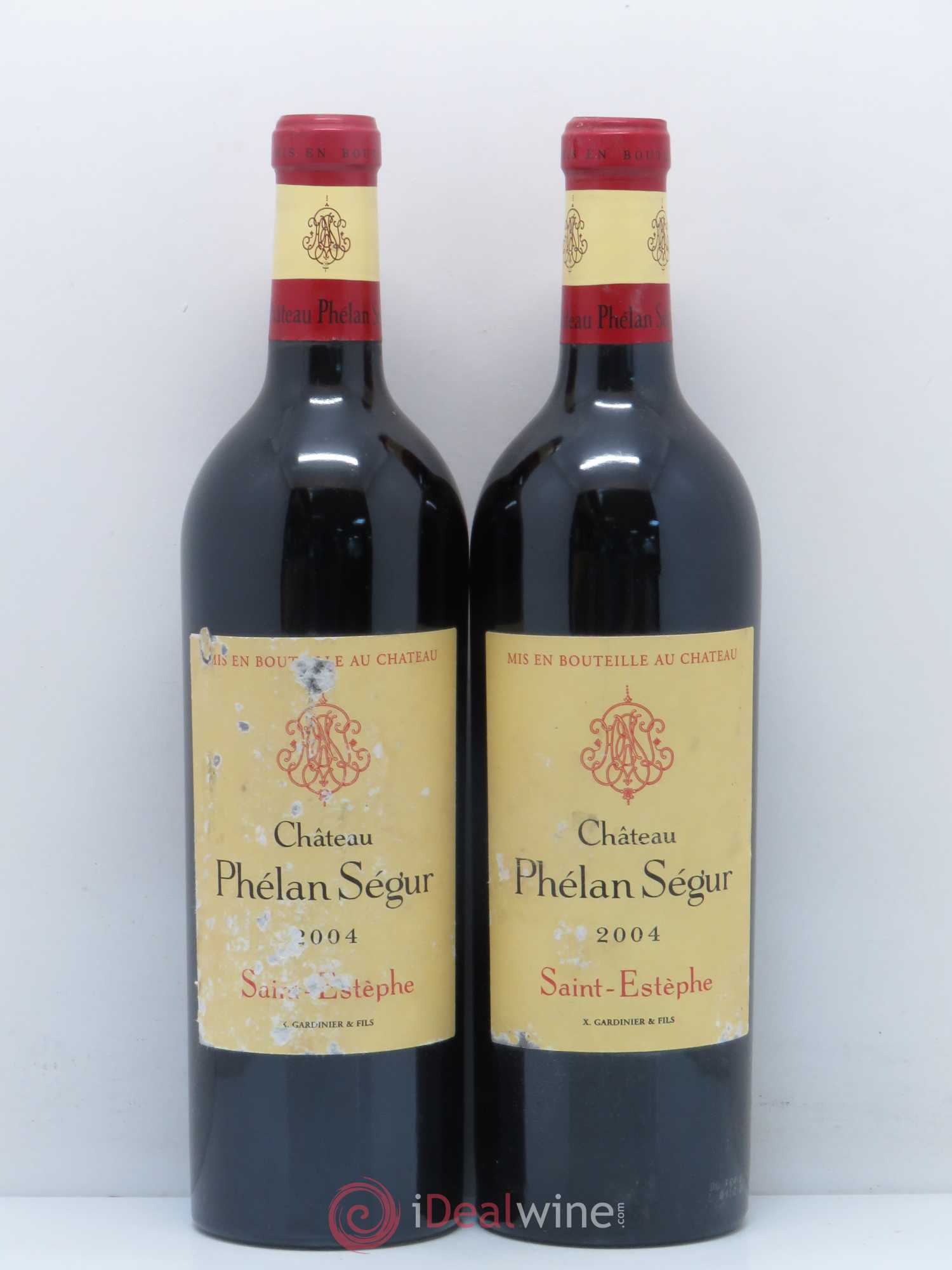 Château Phélan Ségur (sans prix de réserve) 2004 - Lot de 2 bouteilles - 0