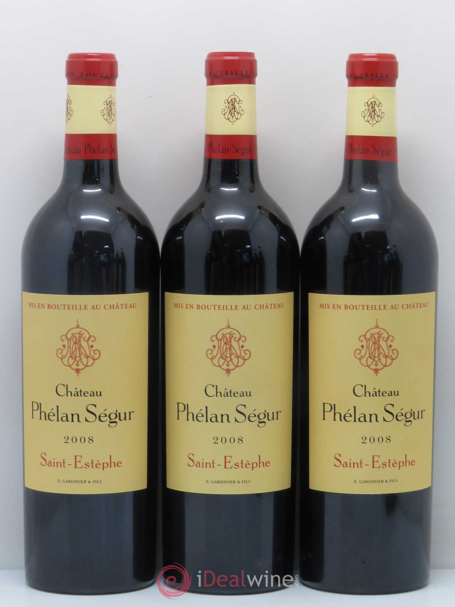 Château Phélan Ségur 2008 - Lot de 12 bouteilles - 1