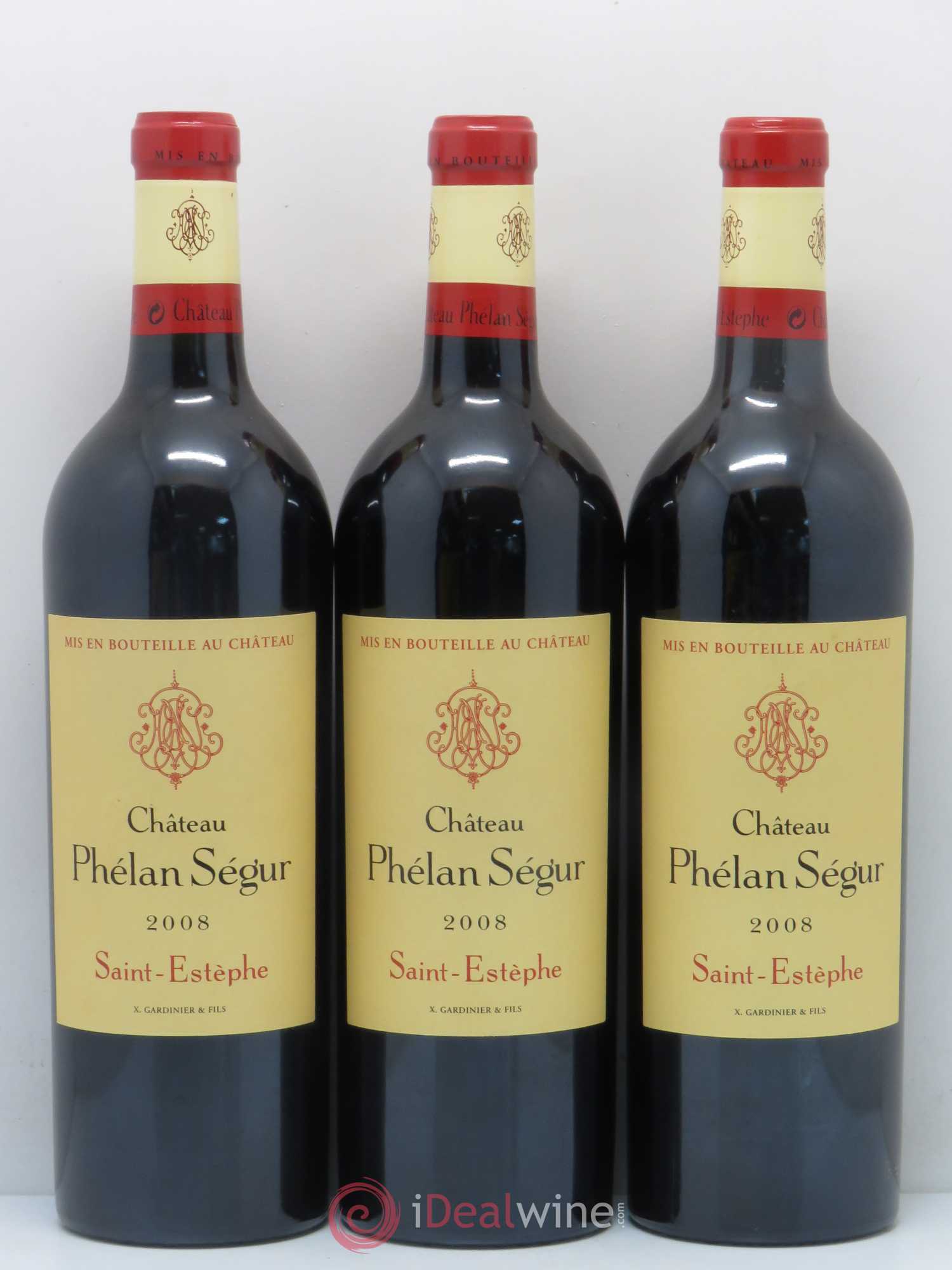 Château Phélan Ségur 2008 - Lot de 12 bouteilles - 2