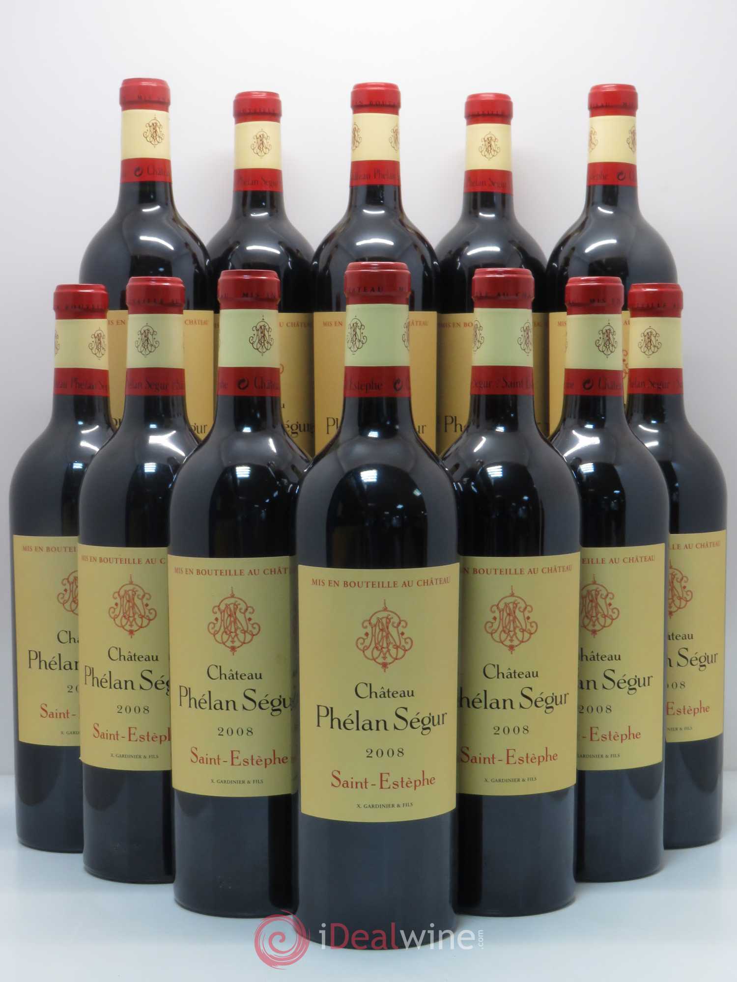 Château Phélan Ségur 2008 - Lot de 12 bouteilles - 0