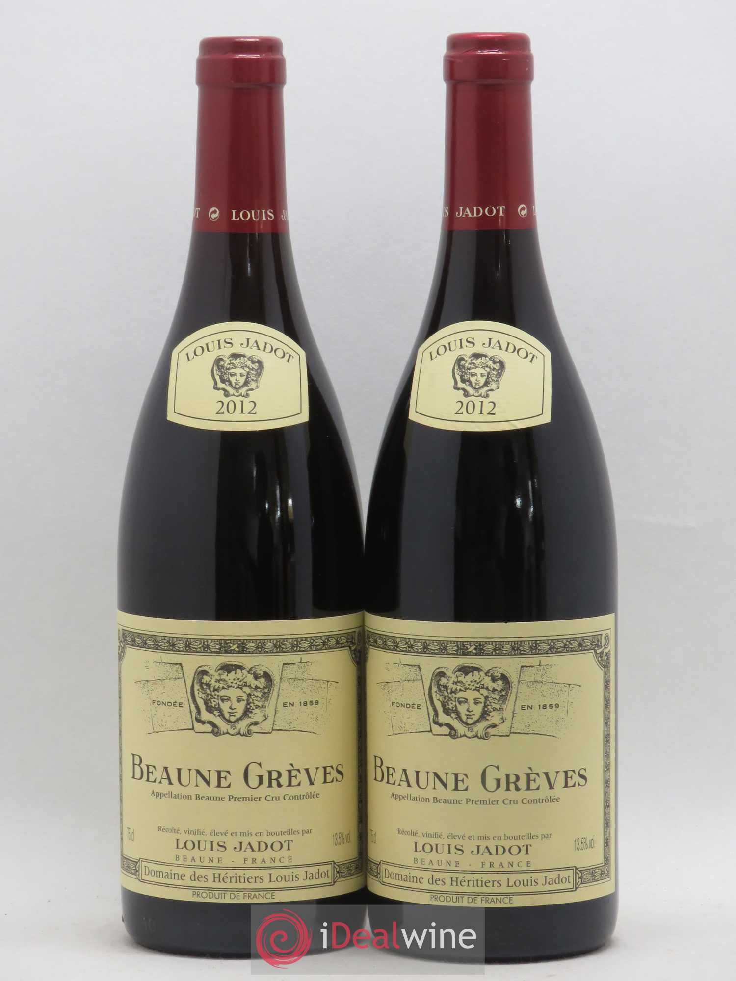 Beaune 1er Cru Grèves Domaine Louis Jadot 2012 - Lot de 2 bouteilles - 0