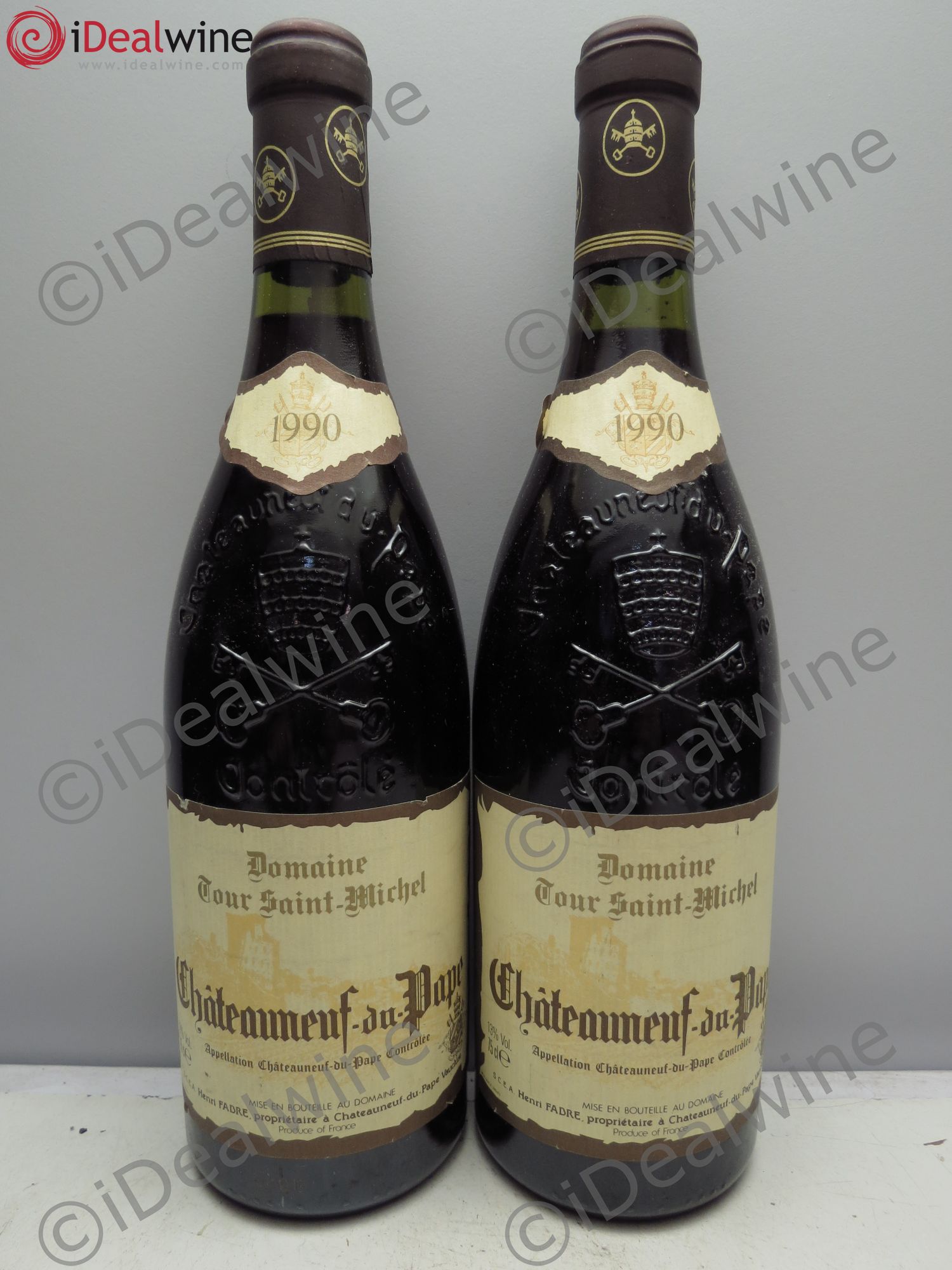 Châteauneuf-du-Pape Tour Saint Michel 1990 - Posten von 2 Flaschen - 0
