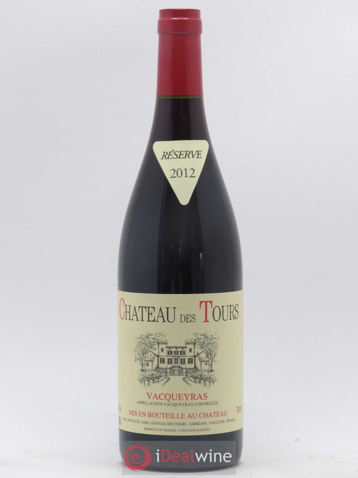 Vacqueyras Château des Tours Emmanuel Reynaud 2012 - Lot de 1 bouteille - 0