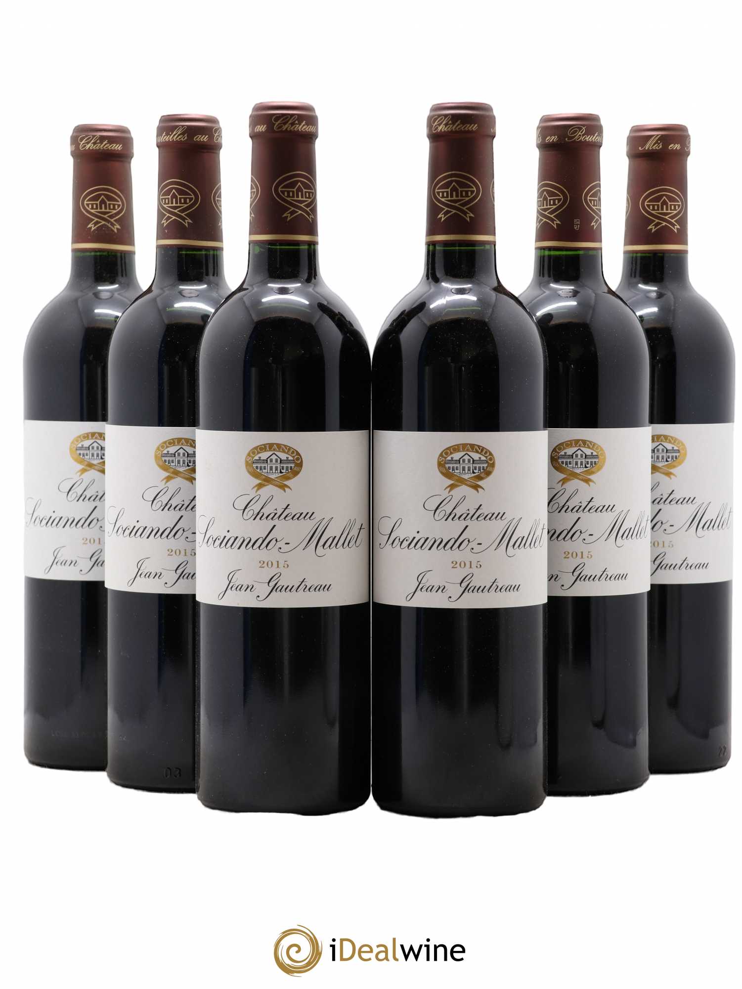 Château Sociando Mallet 2015 - Lot de 6 bouteilles - 0