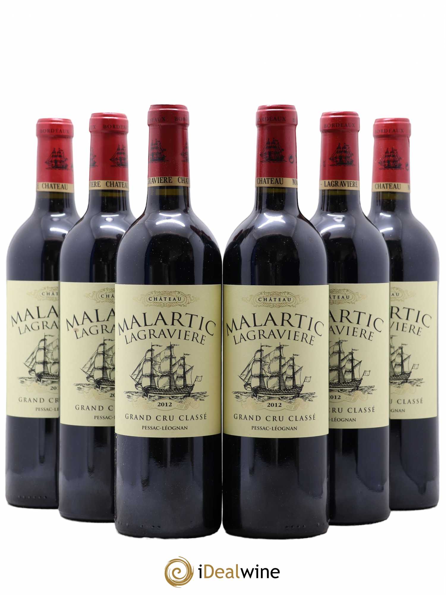 Château Malartic-Lagravière Cru Classé de Graves 2012 - Lot de 6 bouteilles - 0
