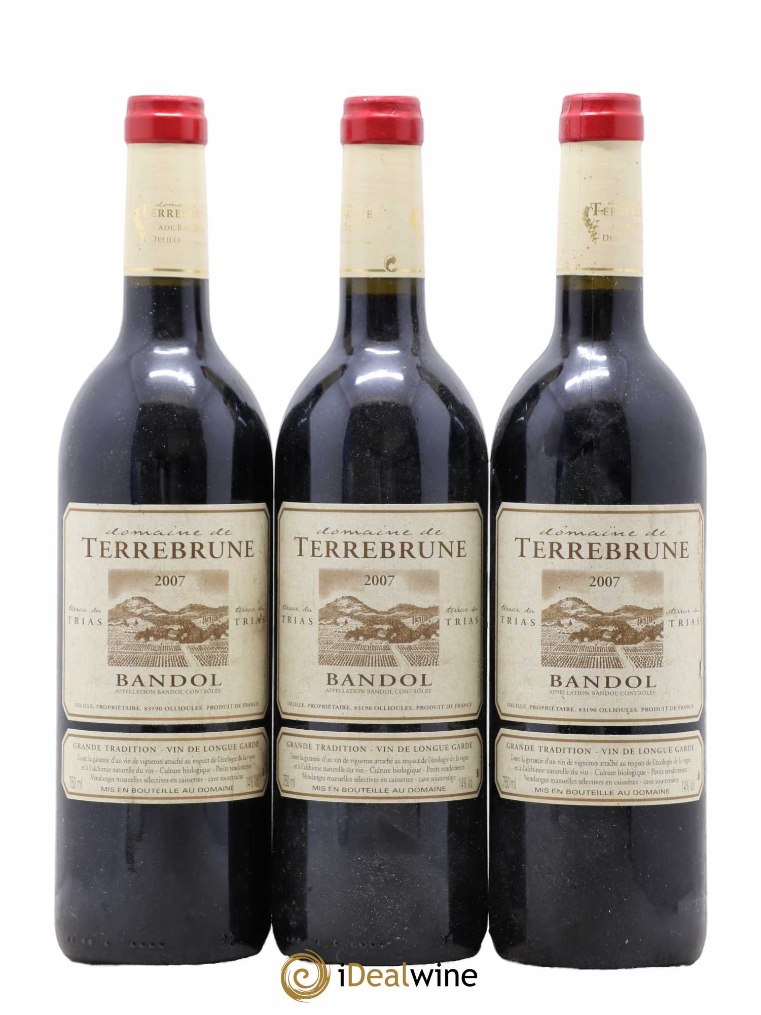Bandol Terrebrune (Domaine de) 2007 - Lot de 3 bouteilles - 0