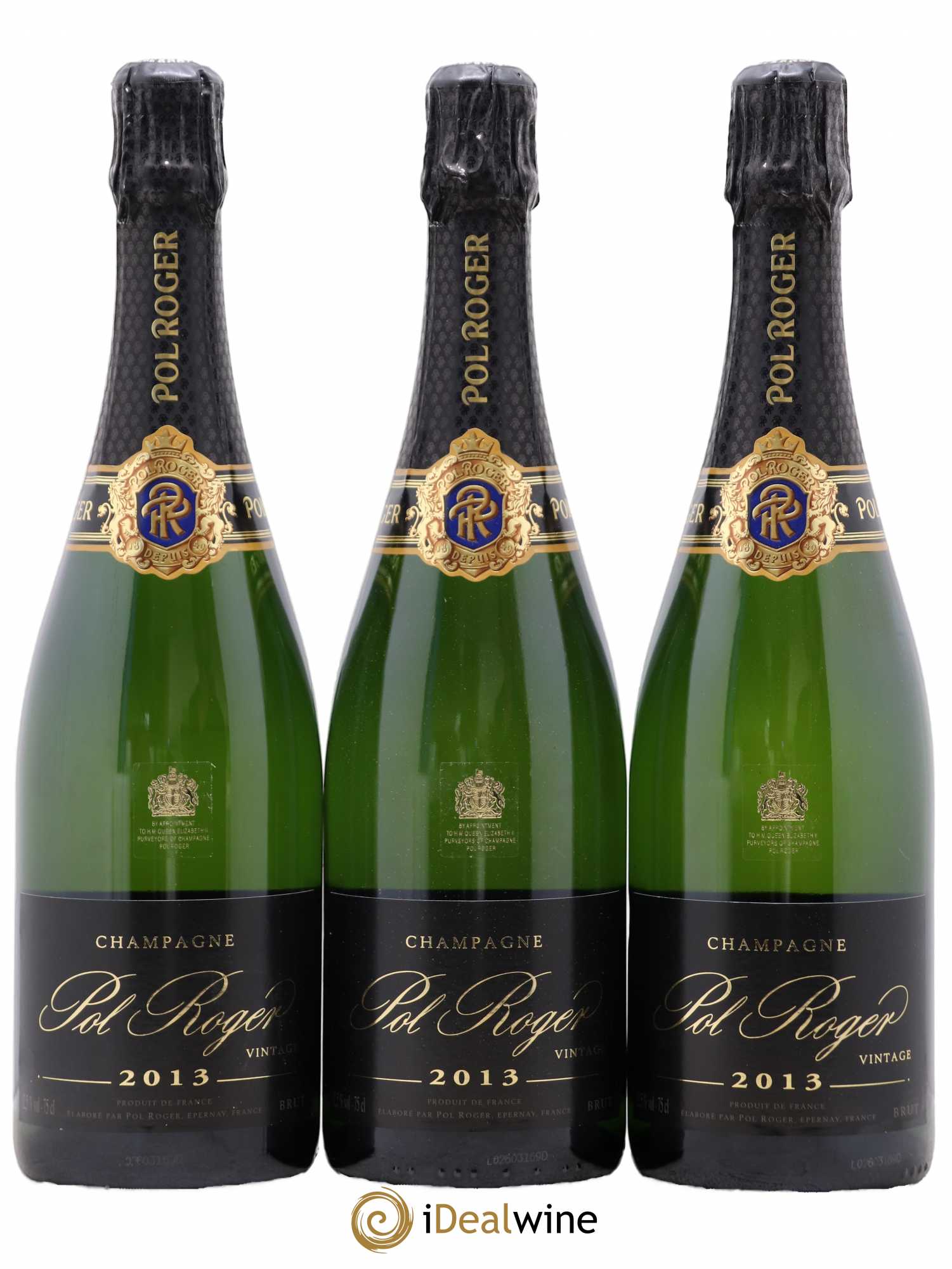 Brut Vintage Pol Roger 2013 - Lot de 3 bouteilles - 0