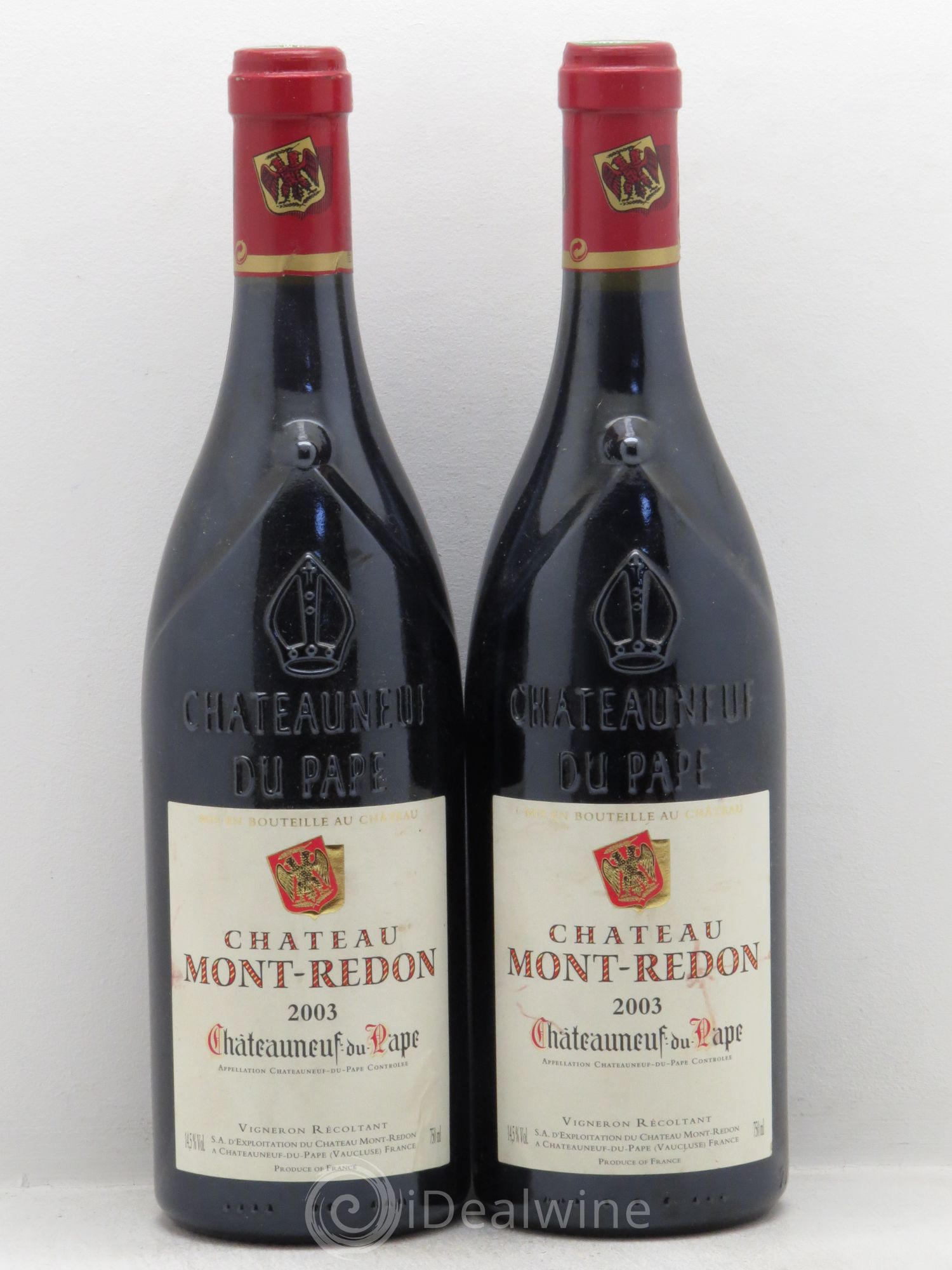 Châteauneuf-du-Pape Château Mont-Redon Famille Abeille-Fabre 2003 - Lot de 2 bouteilles - 0