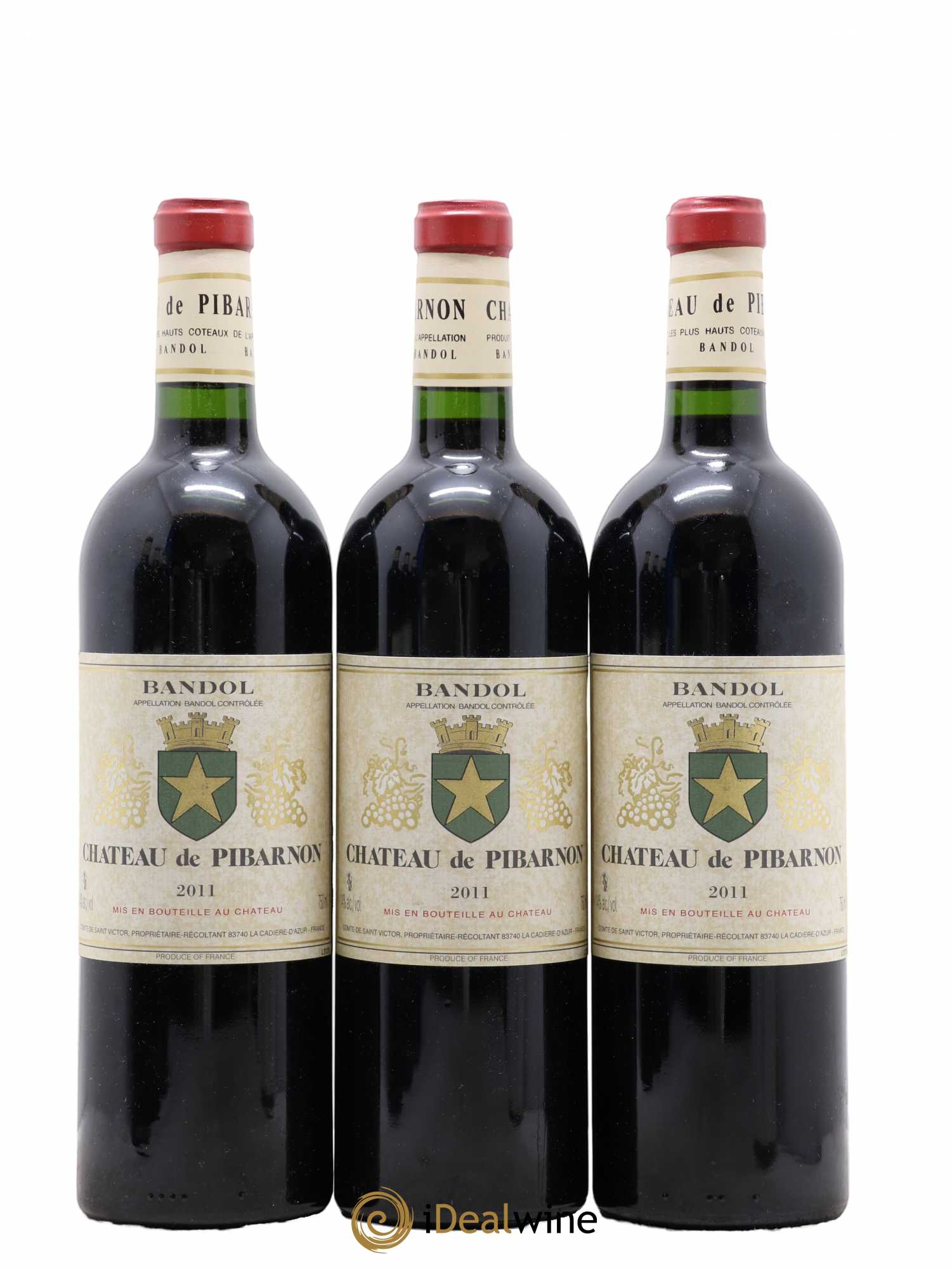 Bandol Château de Pibarnon Comte de Saint-Victor 2011 - Lot de 3 bouteilles - 0