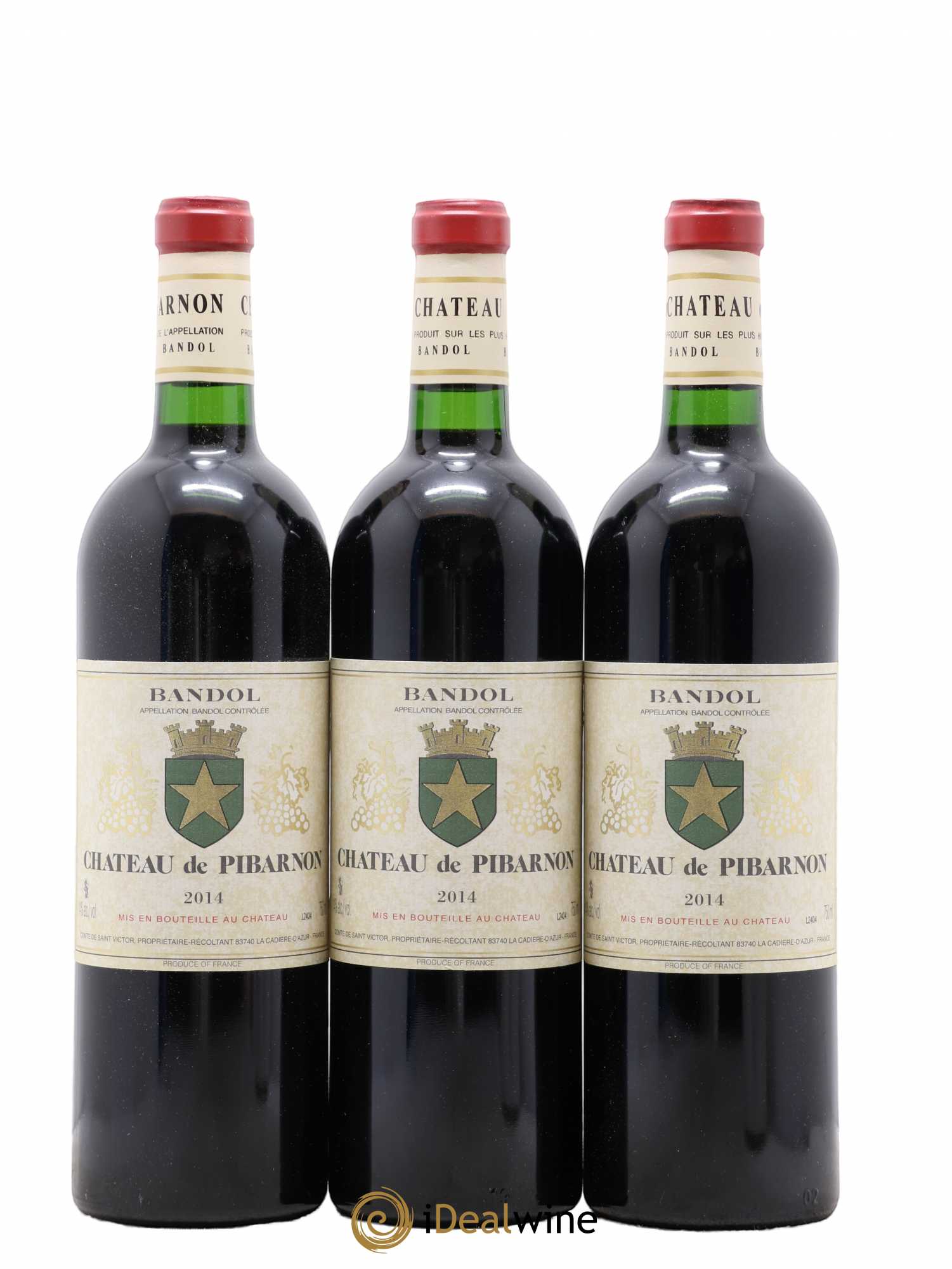 Bandol Château de Pibarnon Comte de Saint-Victor 2014 - Lot de 3 bouteilles - 0