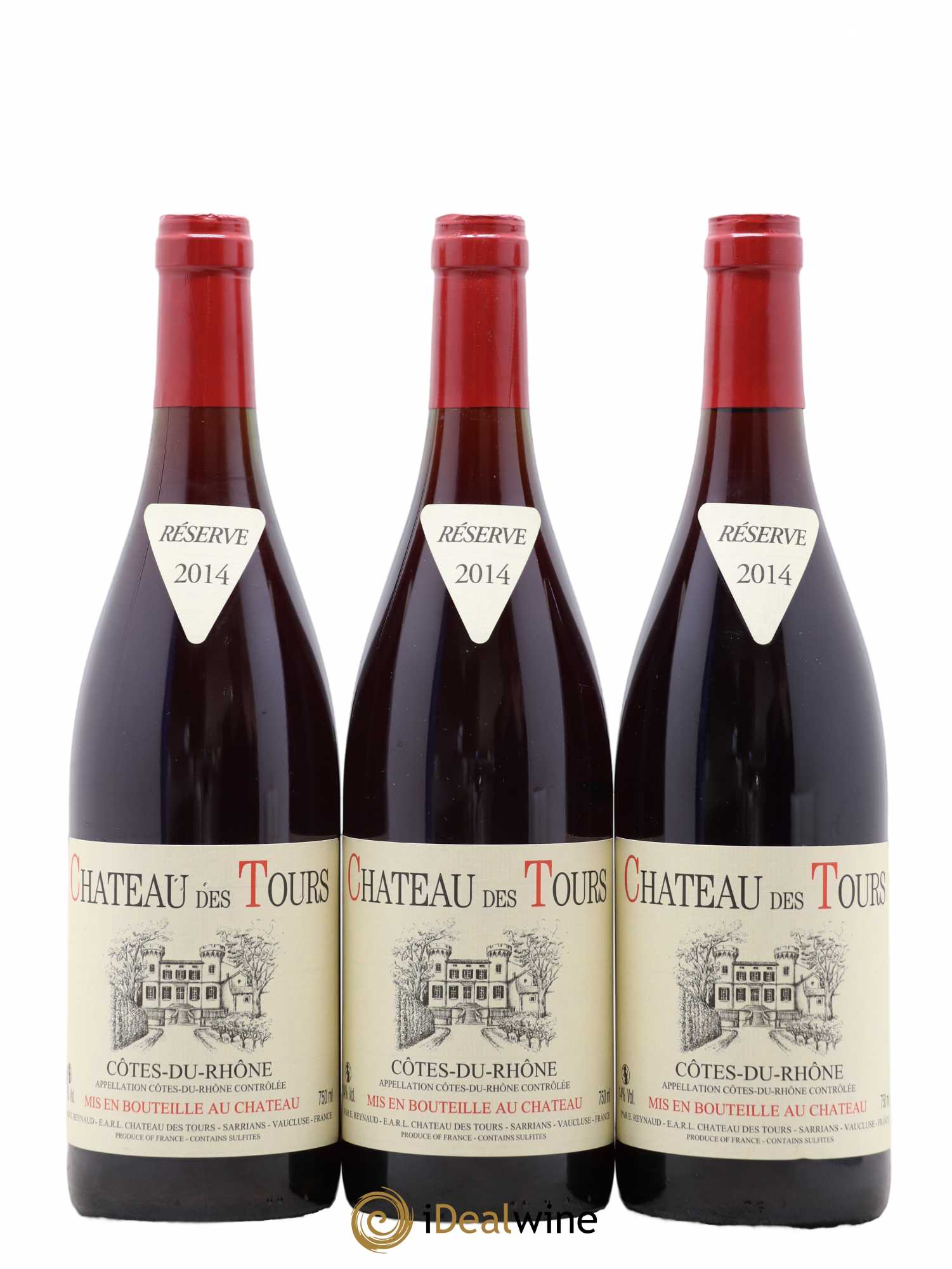 Côtes-du-Rhône Château des Tours Emmanuel Reynaud 2014 - Lot de 3 bouteilles - 0
