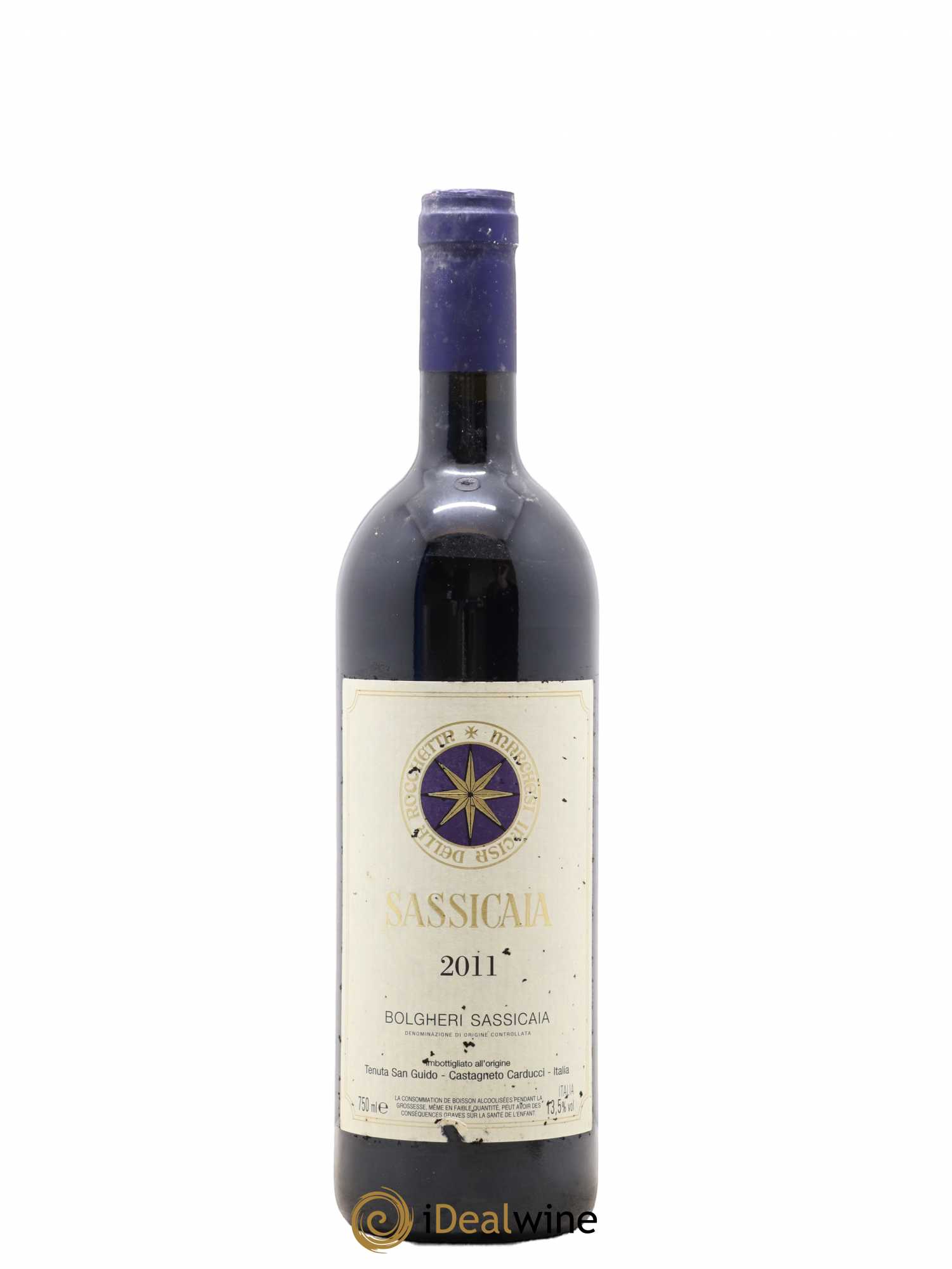 Bolgheri DOC Sassicaia Tenuta San Guido 2011 - Lot de 1 bouteille - 0