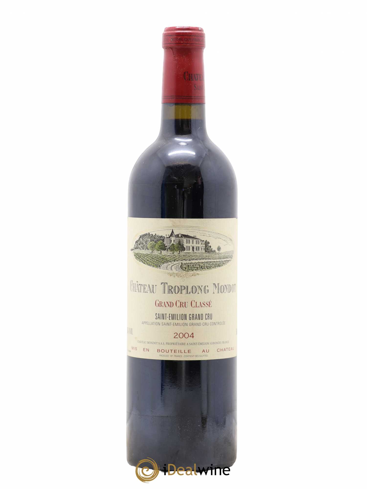 Château Troplong Mondot 1er Grand Cru Classé B 2004 - Lot de 1 bouteille - 0