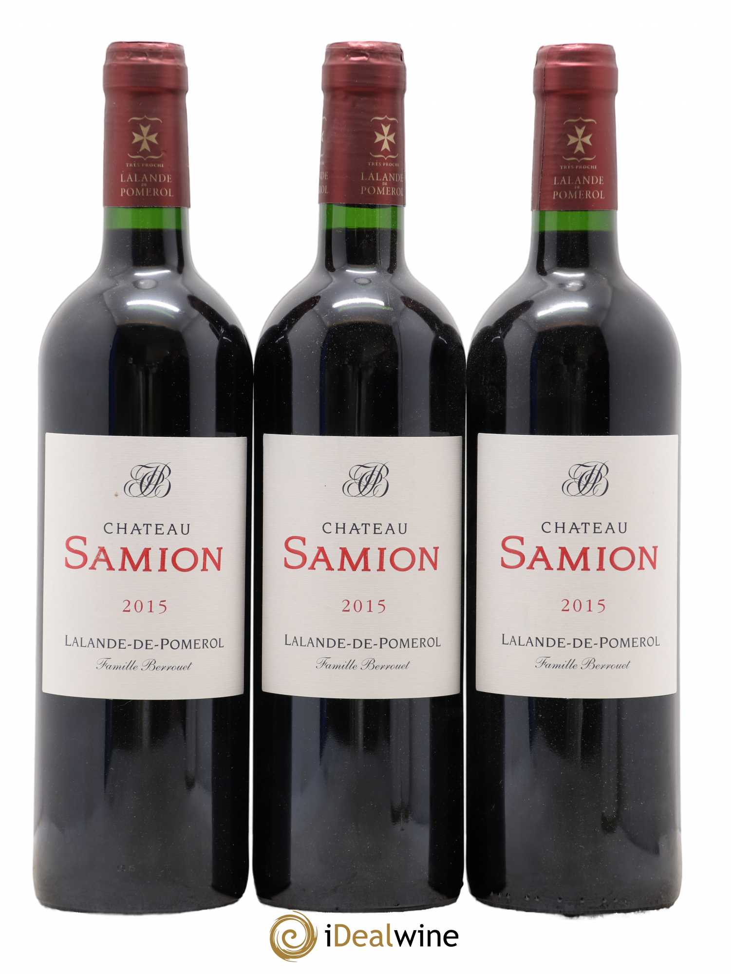 Lalande-de-Pomerol Chateau Samion 2015 - Lot de 3 bouteilles - 0