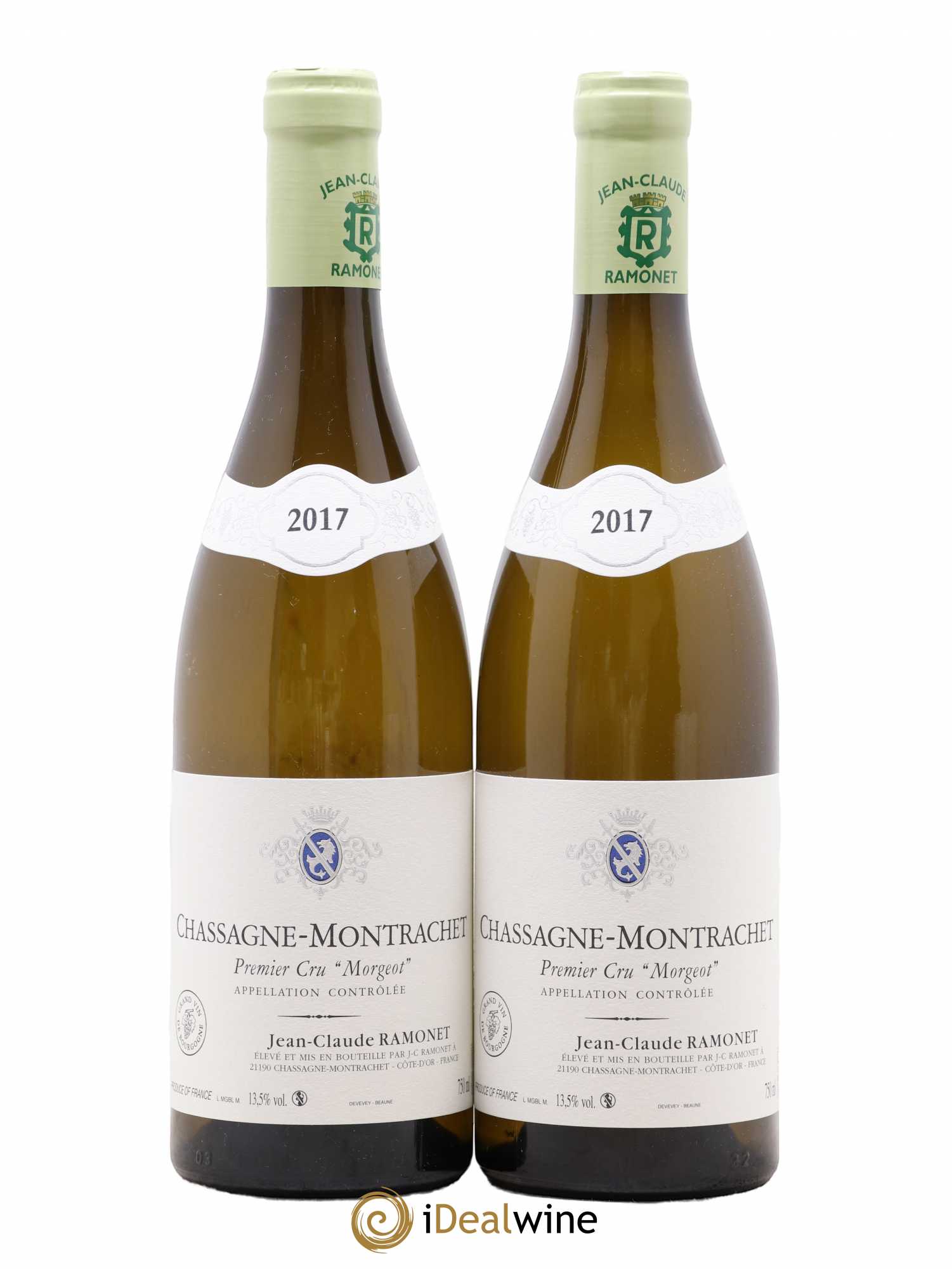 Chassagne-Montrachet 1er Cru Morgeot Ramonet (Domaine) 2017 - Lot de 2 bouteilles - 0