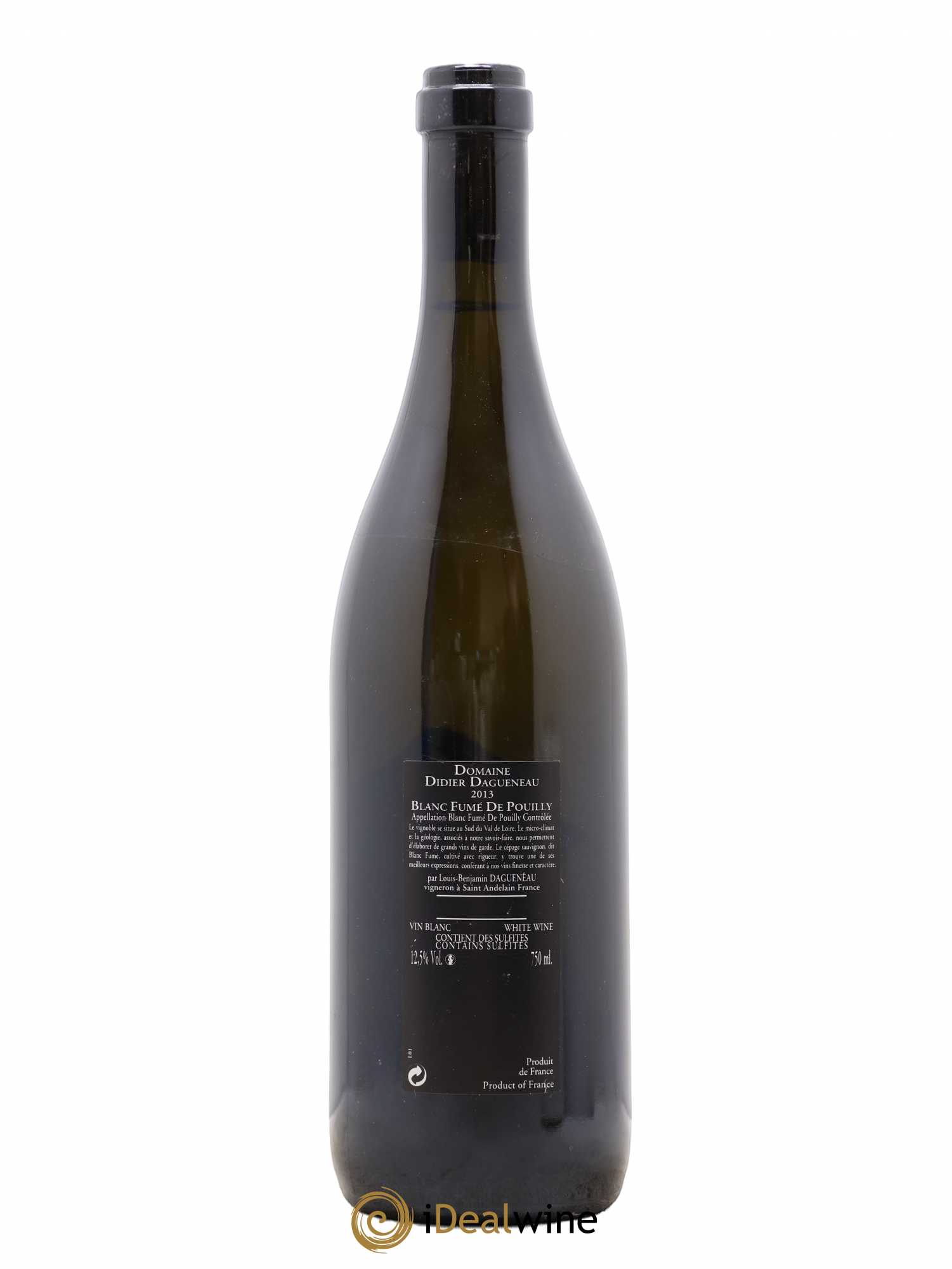 Vin de France (anciennement Pouilly-Fumé) Silex Dagueneau (Domaine Didier - Louis-Benjamin) 2013 - Lot de 1 bouteille - 1
