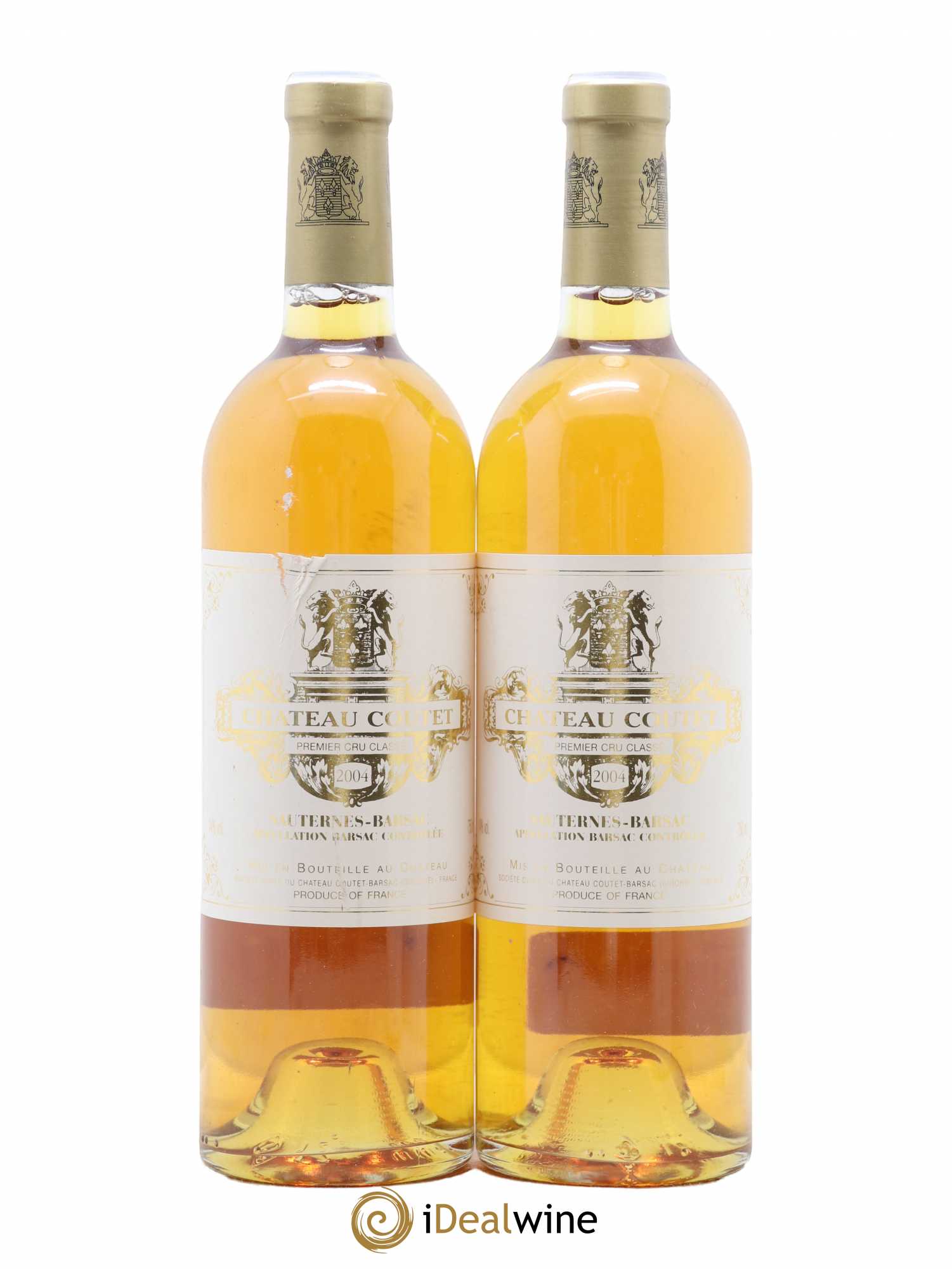 Château Coutet 1er Grand Cru Classé 2004 - Lotto di 2 bottiglie - 0