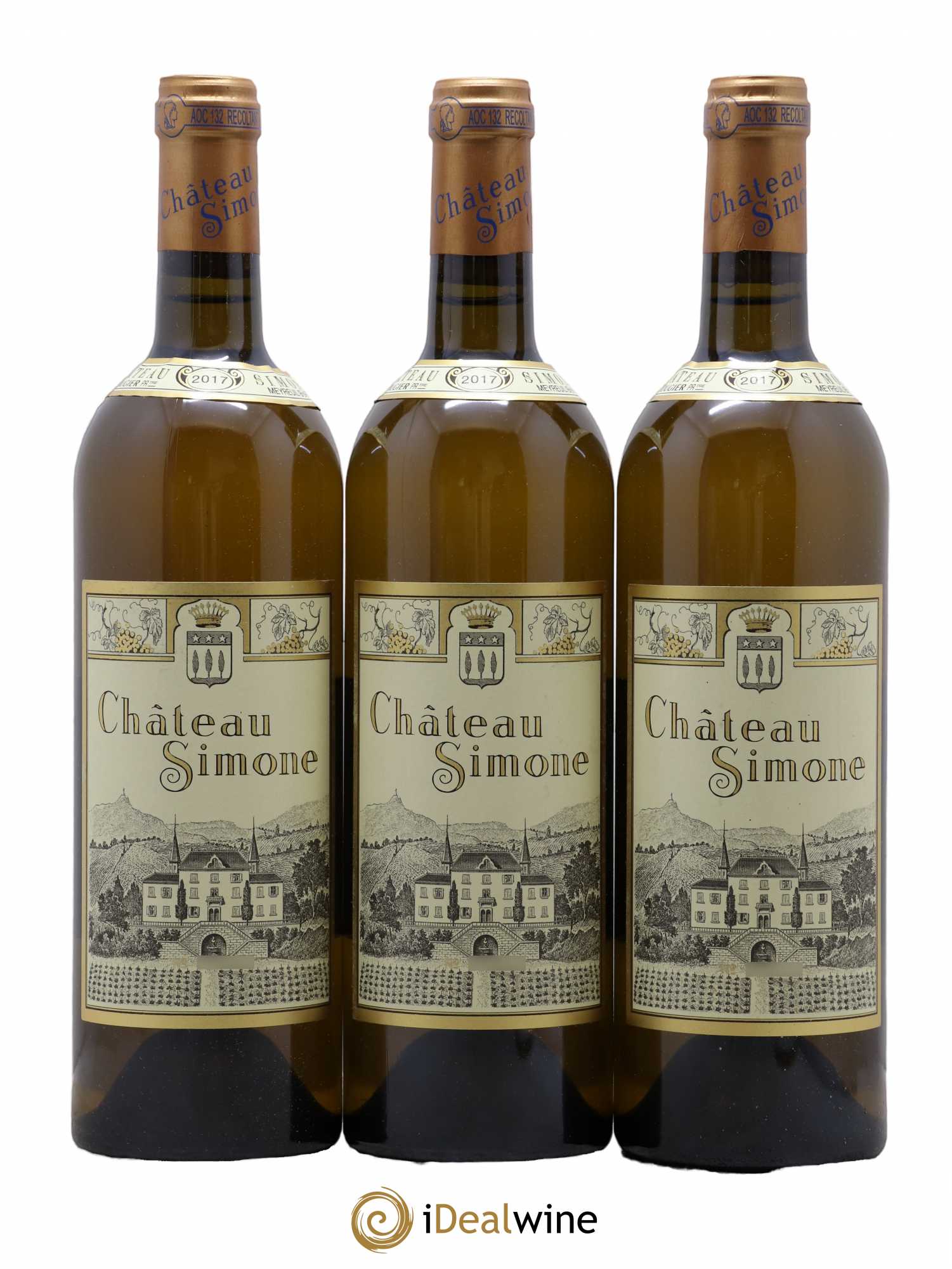 Palette Château Simone Famille Rougier 2017 - Lot de 3 bouteilles - 0