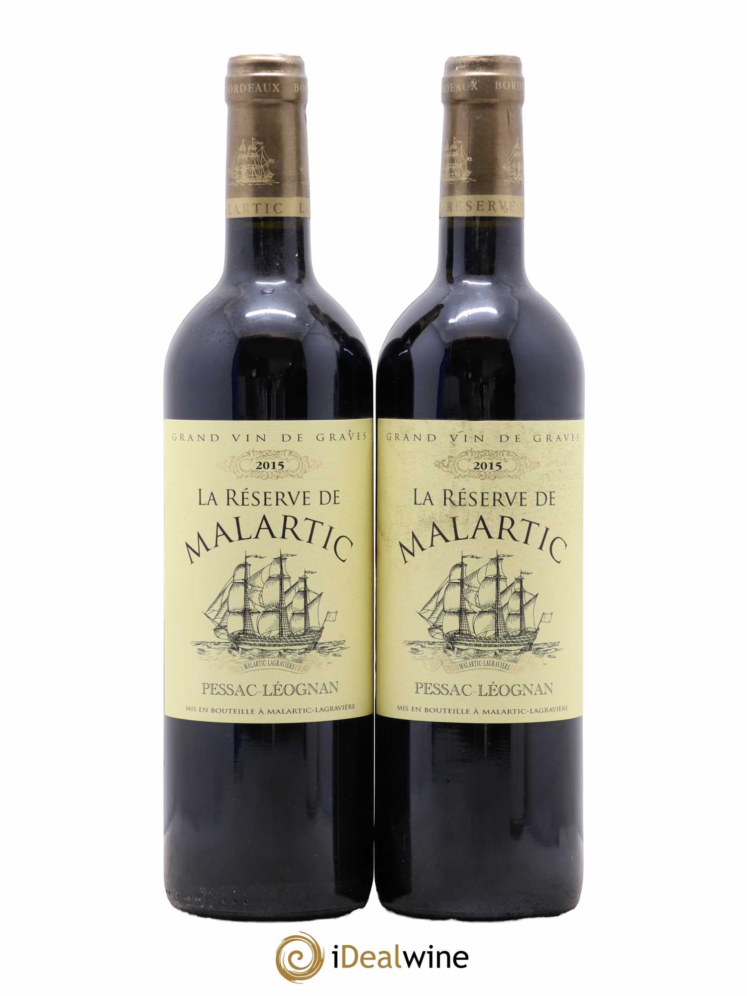 Pessac-Léognan Reserve de Malartic Lagraviere 2015 - Posten von 2 Flaschen - 0
