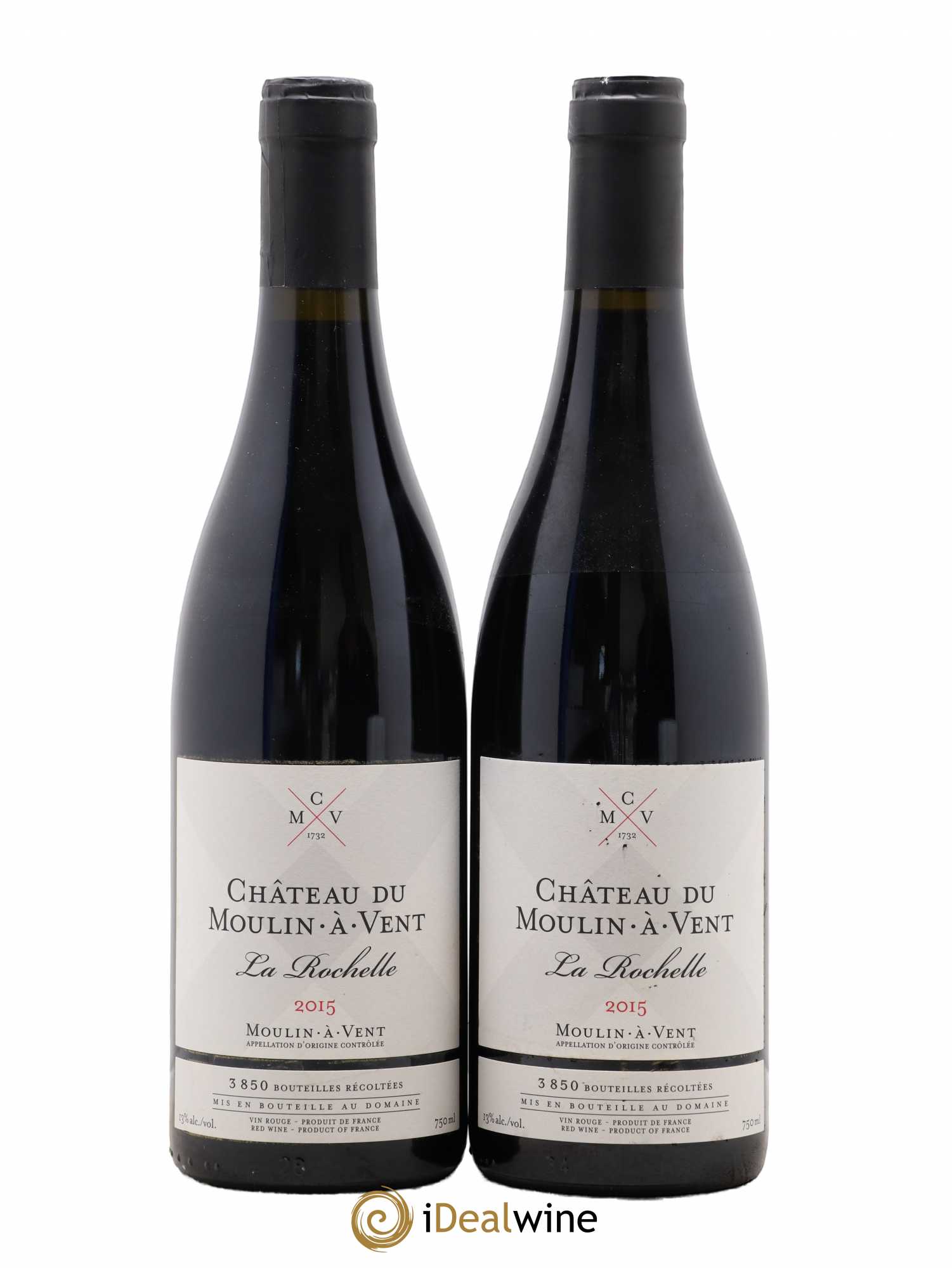 Moulin-à-Vent La Rochelle Château du Moulin à Vent 2015 - Lot de 2 bouteilles - 0