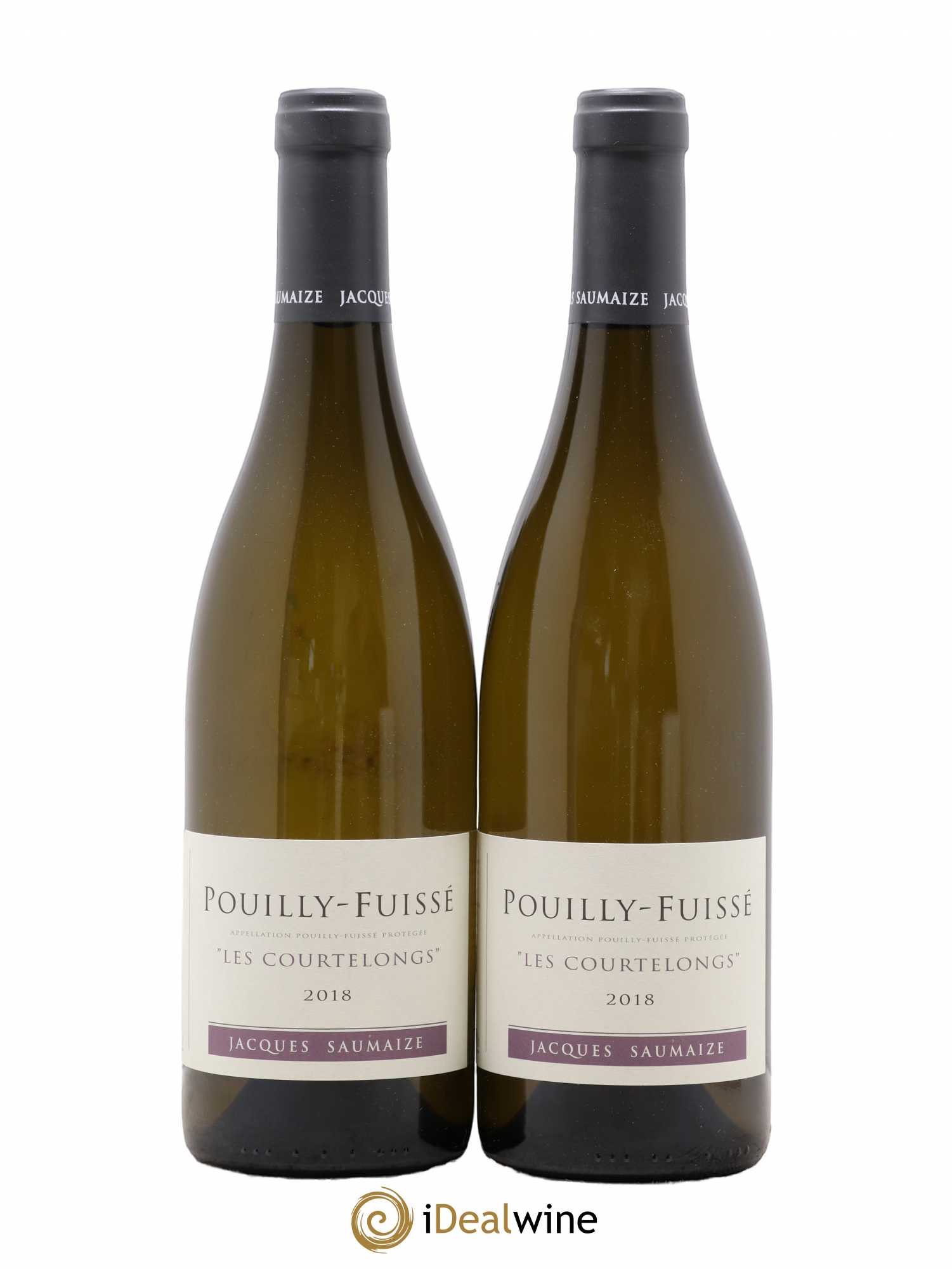Pouilly-Fuissé Courtelongs Jacques Saumaize 2018 - Posten von 2 Flaschen - 0