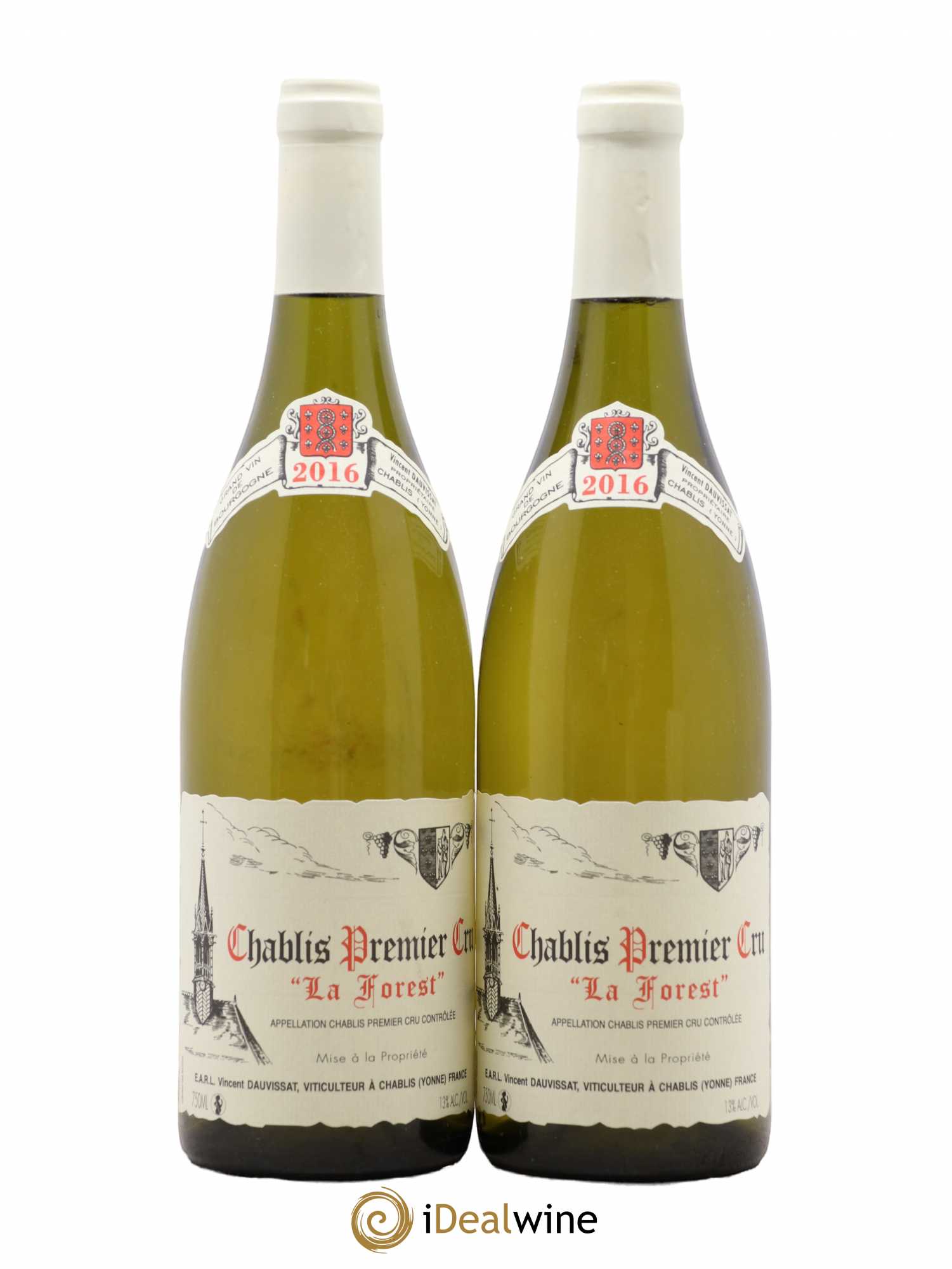 Chablis 1er Cru La Forest Vincent Dauvissat (Domaine) 2016 - Lot de 2 bouteilles - 0