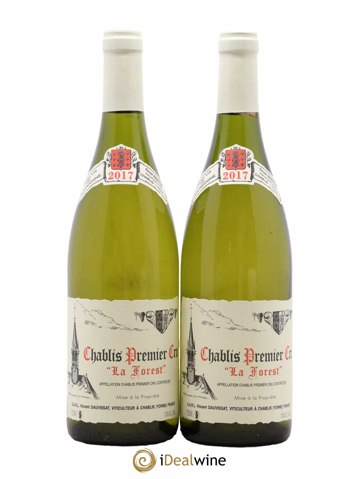 Chablis 1er Cru La Forest Vincent Dauvissat (Domaine) 2017 - Lot de 2 bouteilles - 0