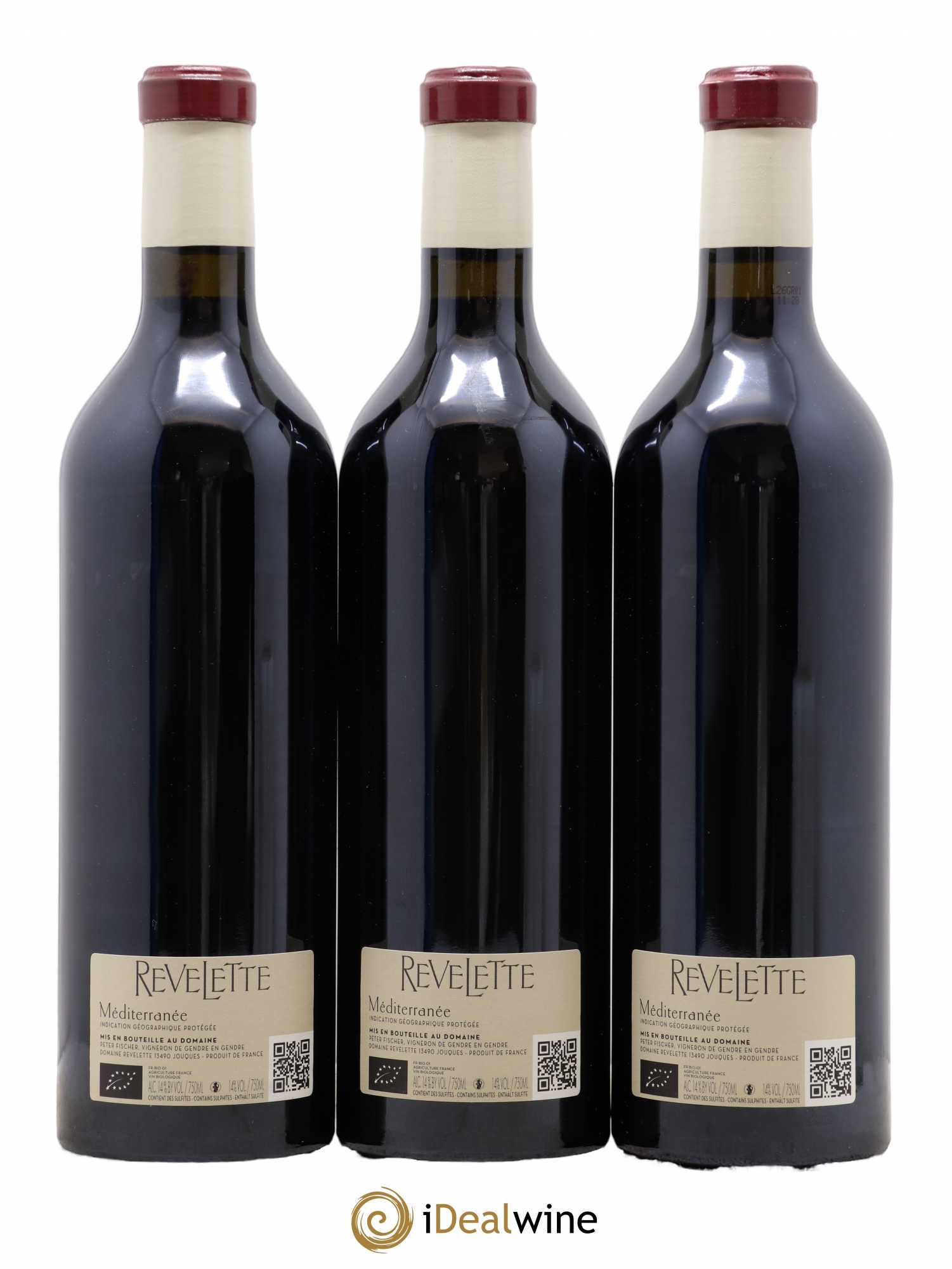 Méditerranée Château Revelette Le Grand Rouge Sandra & Peter Fischer 2017 - Lot de 3 bouteilles - 1