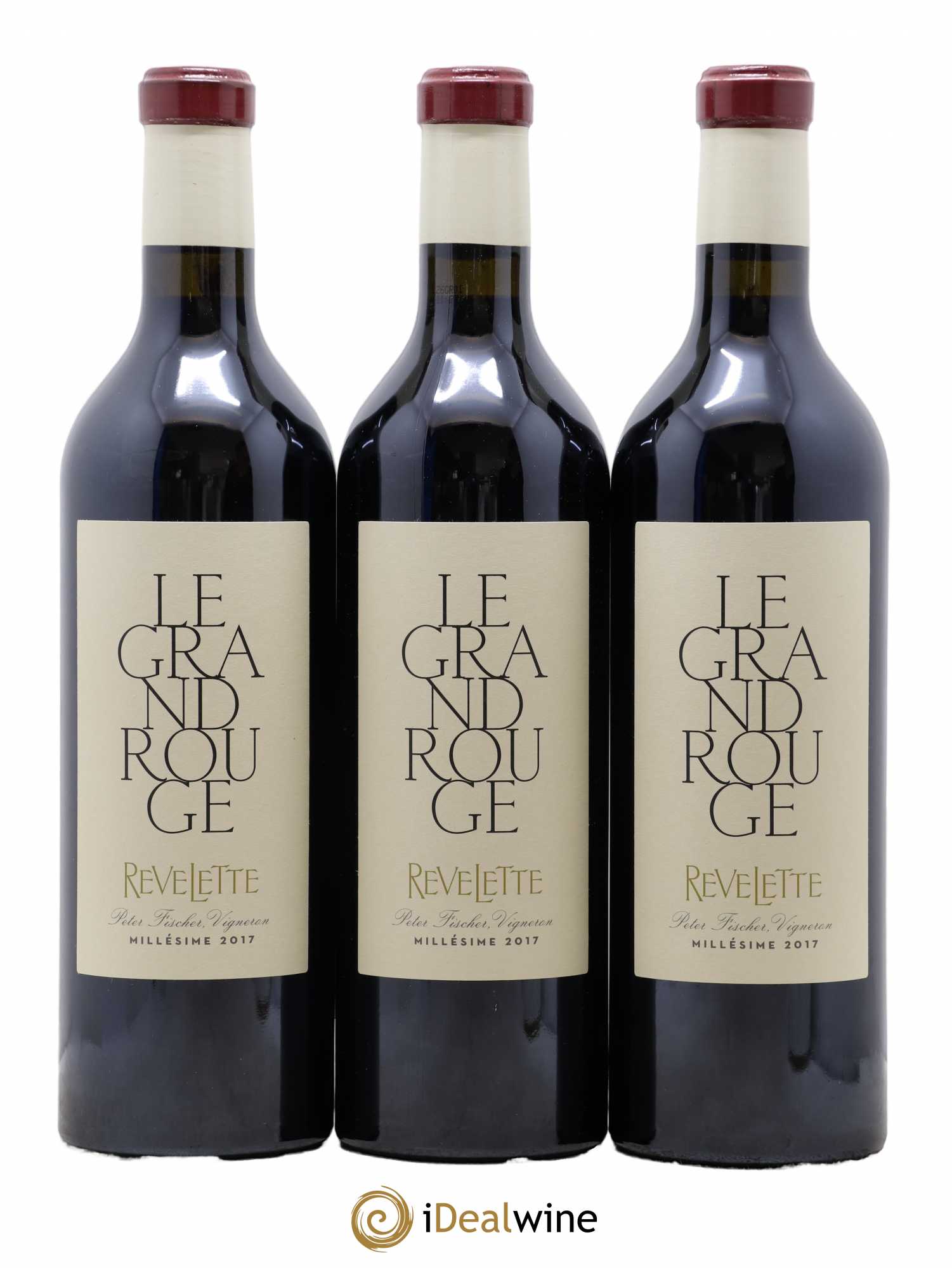Méditerranée Château Revelette Le Grand Rouge Sandra & Peter Fischer 2017 - Lot de 3 bouteilles - 0
