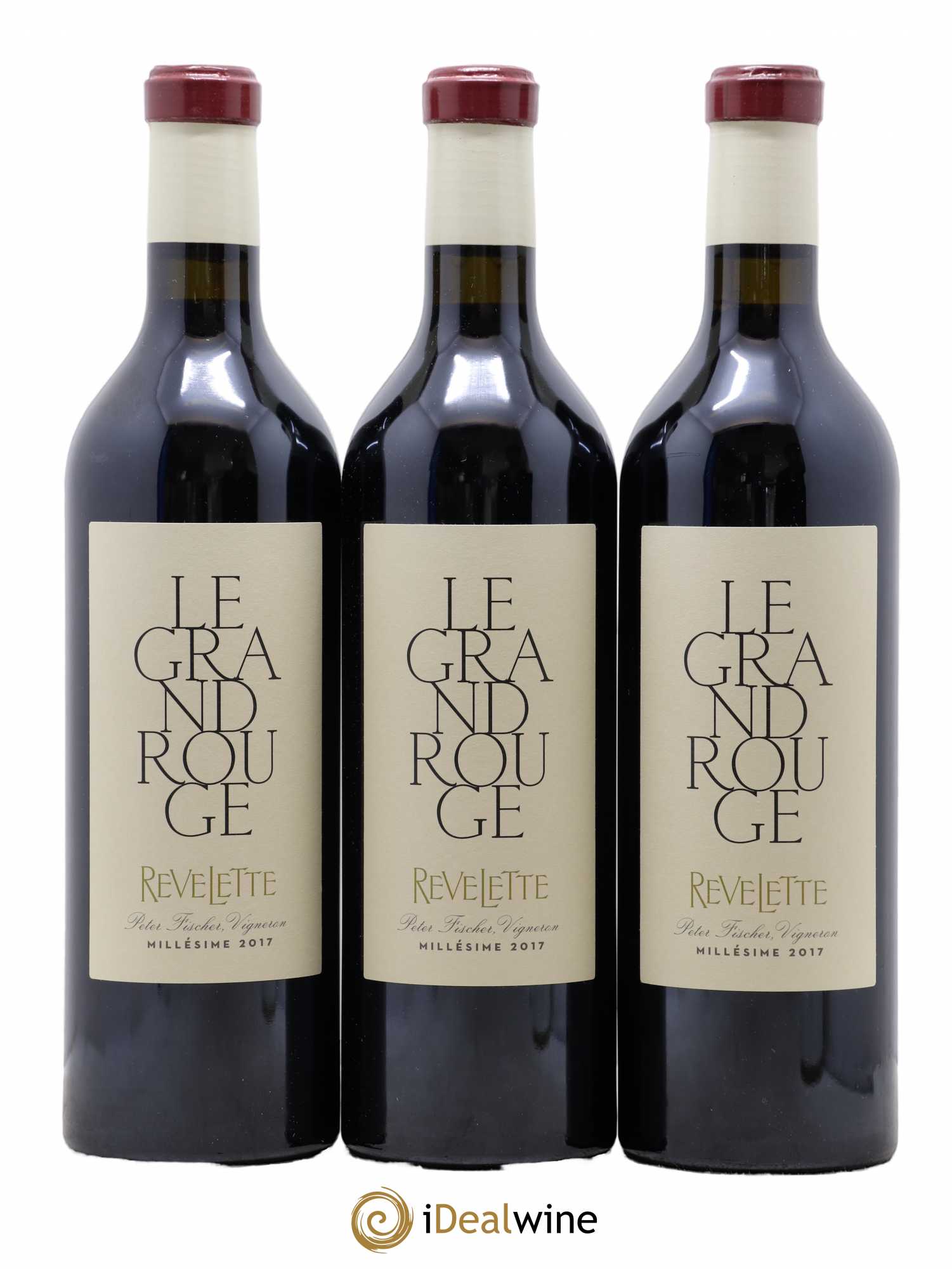 Méditerranée Château Revelette Le Grand Rouge Sandra & Peter Fischer 2017 - Lot de 3 bouteilles - 0