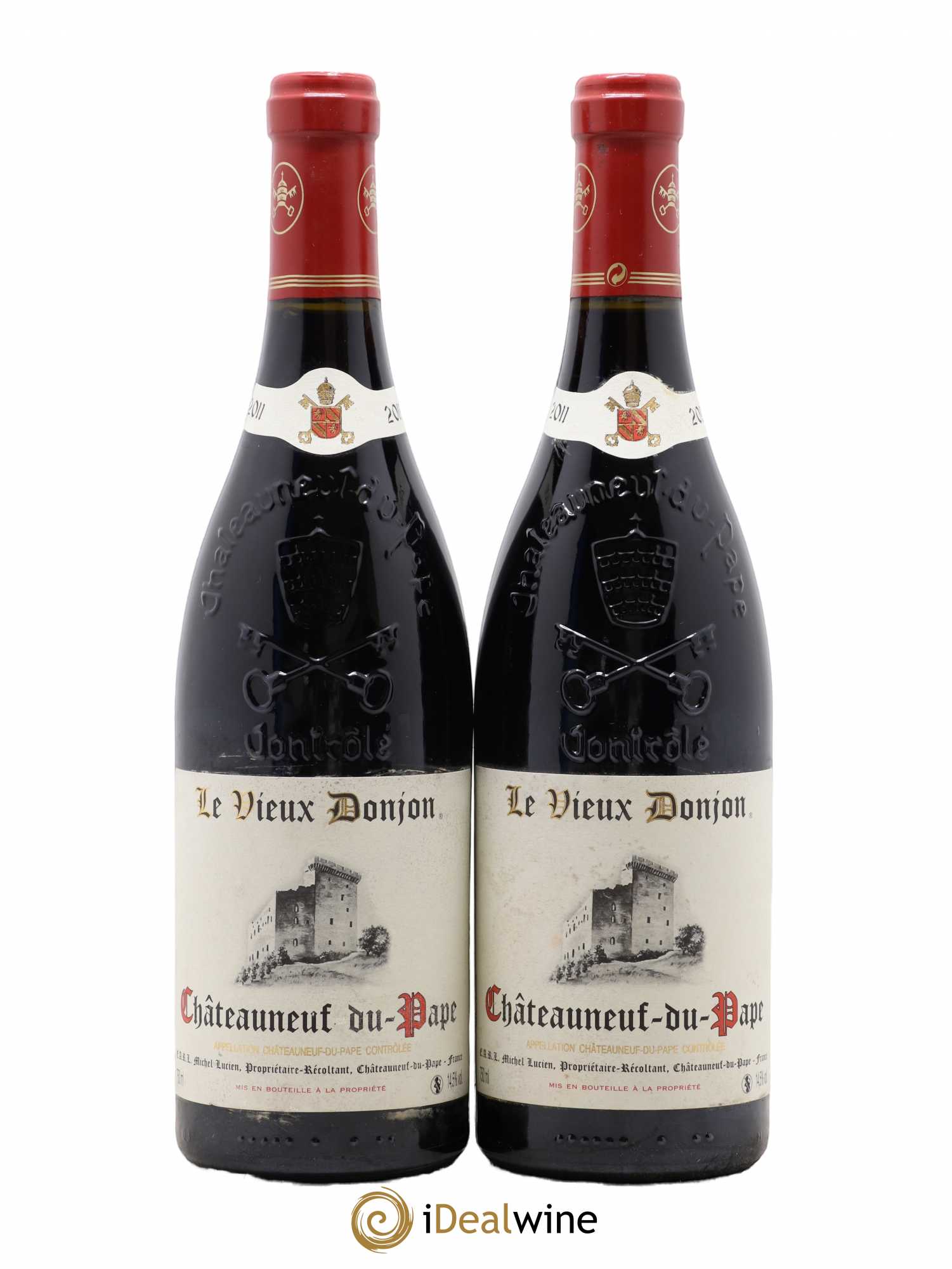 Châteauneuf-du-Pape Le Vieux Donjon Michel Lucien 2011 - Lot de 2 bouteilles - 0