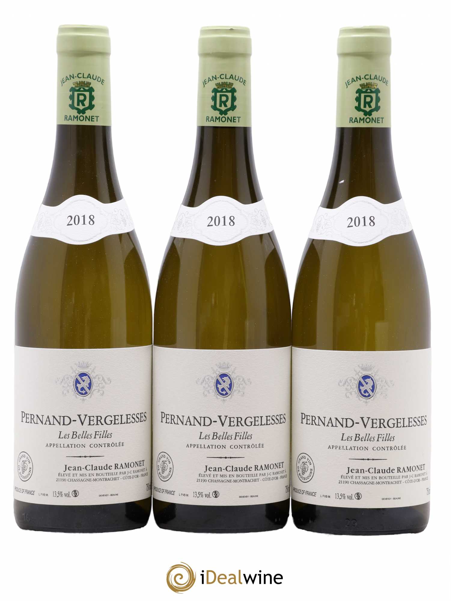 Pernand-Vergelesses Les Belles Filles Ramonet (Domaine) 2018 - Lot de 3 bouteilles - 0