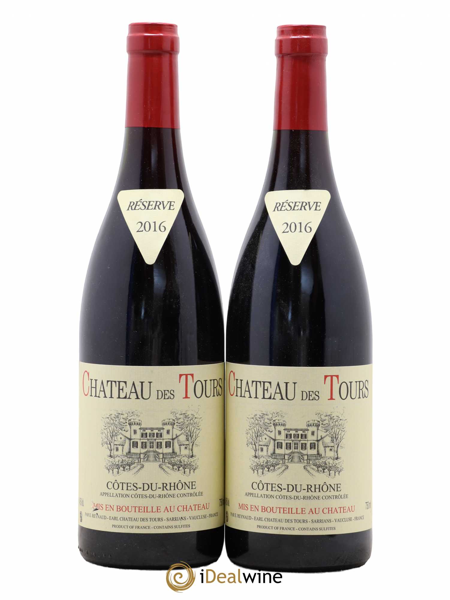 Côtes-du-Rhône Château des Tours Emmanuel Reynaud 2016 - Lot de 2 bouteilles - 0
