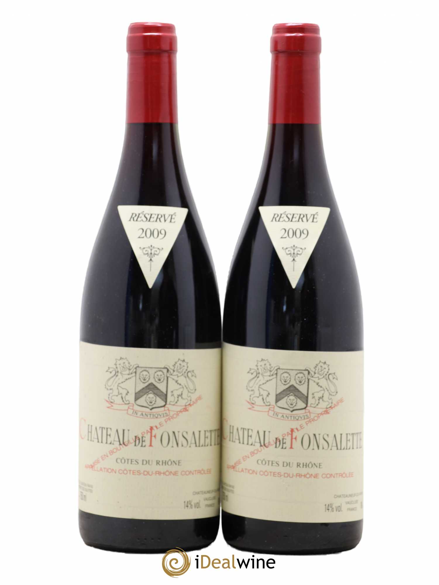 Côtes-du-Rhône Château de Fonsalette Emmanuel Reynaud 2009 - Lot de 2 bouteilles - 0