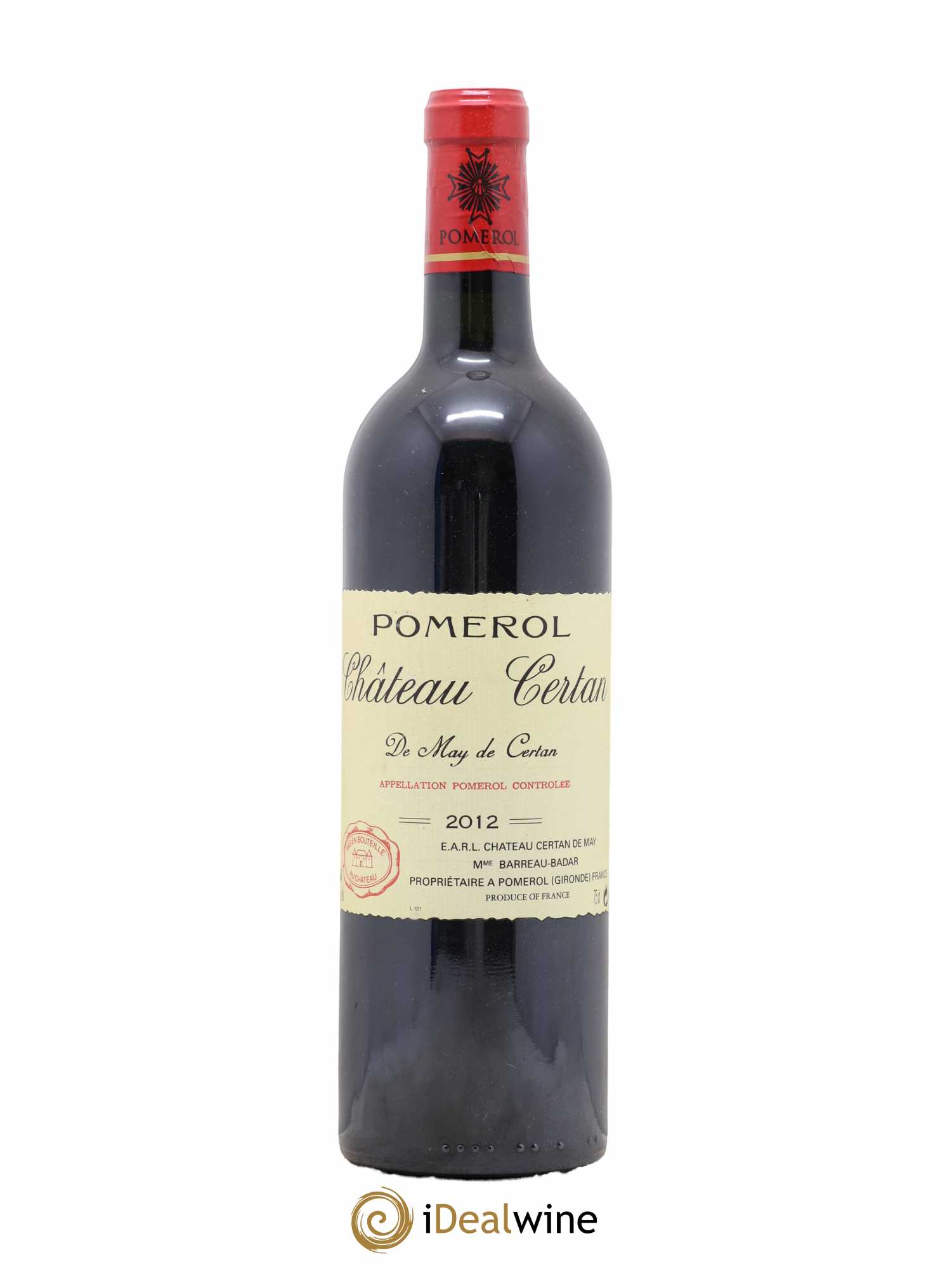 Château Certan de May 2012 - Lot de 1 bouteille - 0