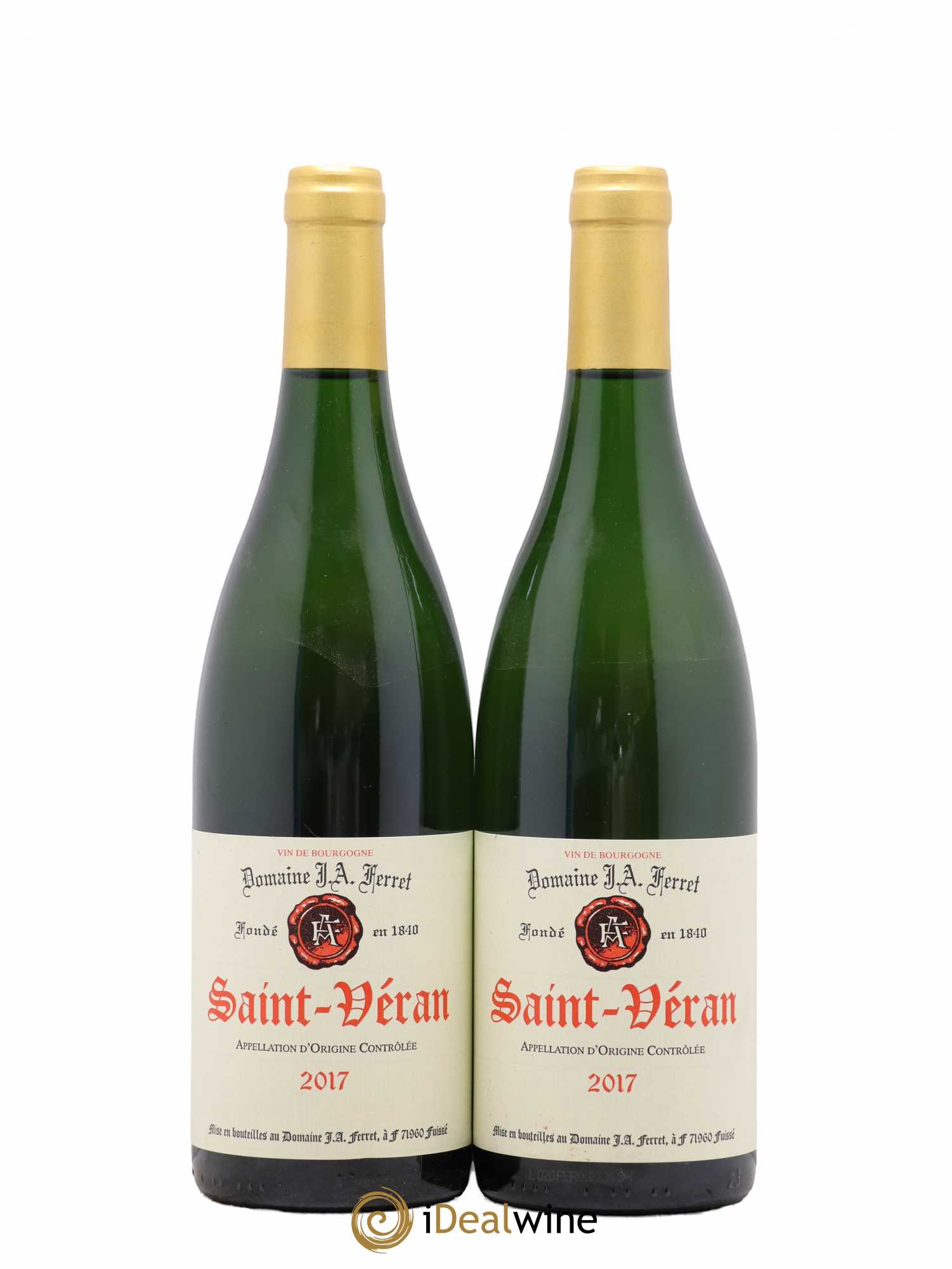 Saint-Véran J.A. Ferret (Domaine) (sans prix de réserve) 2017 - Lot de 2 bouteilles - 0