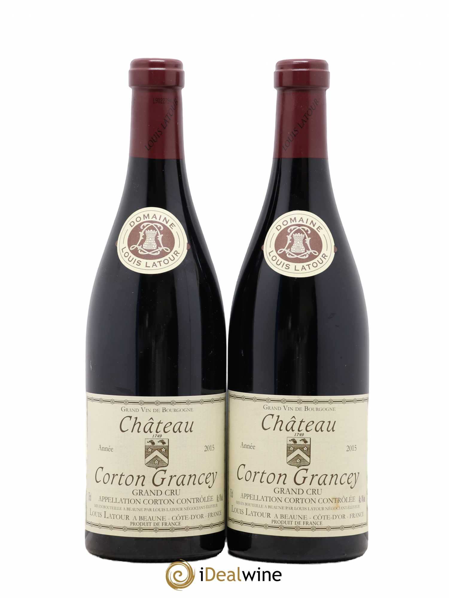 Corton Grand Cru Château Corton Grancey Louis Latour 2015 - Lot de 2 bouteilles - 0
