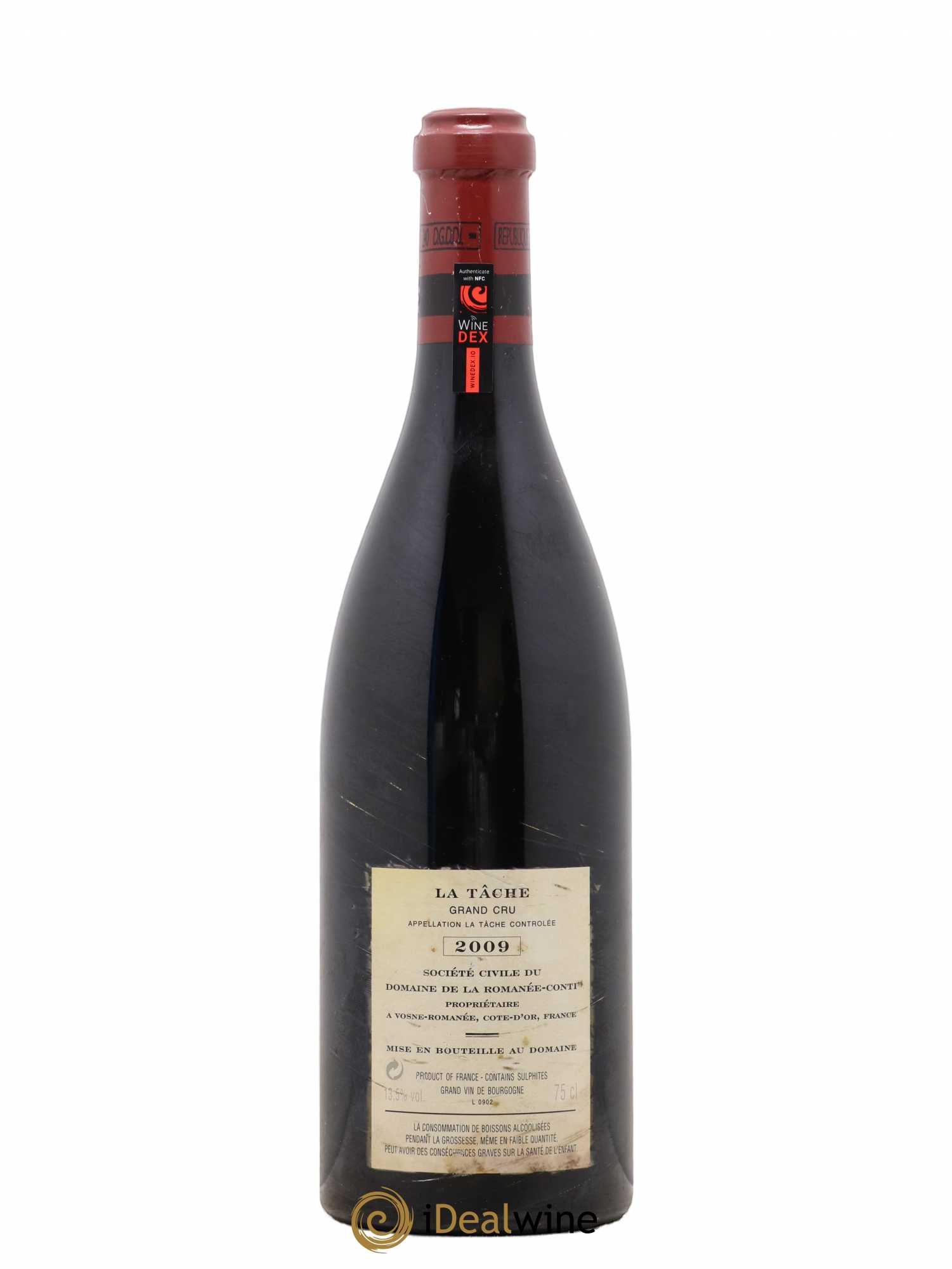 La Tâche Grand Cru Domaine de la Romanée-Conti 2009 - Lot de 1 bouteille - 1