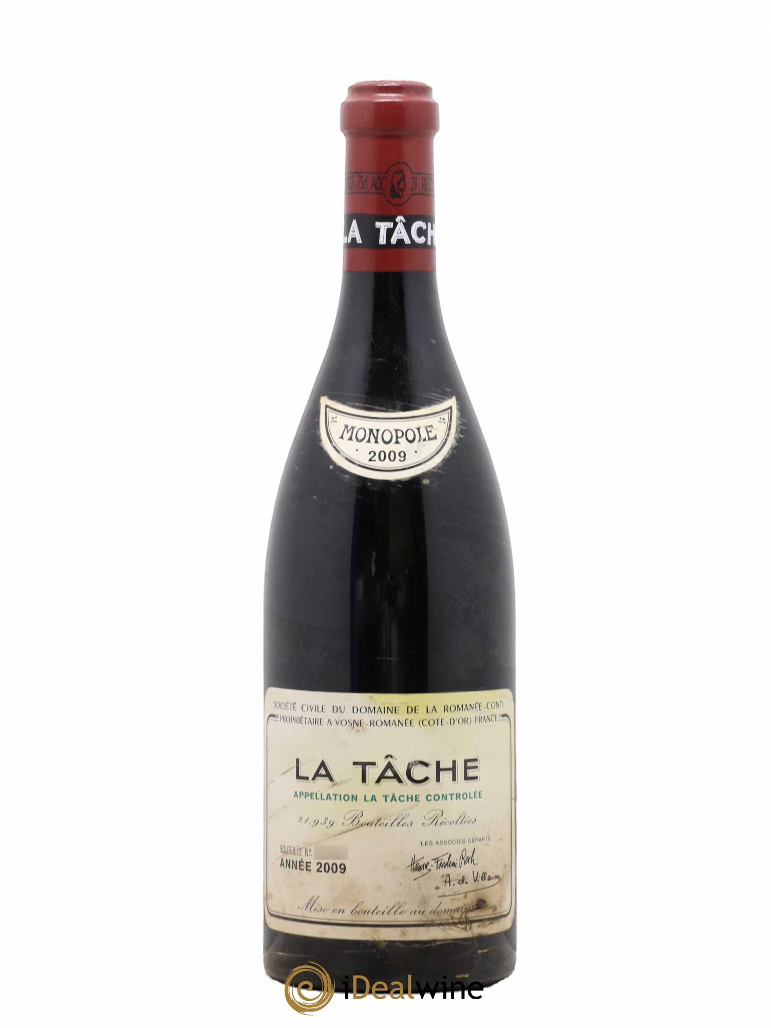 La Tâche Grand Cru Domaine de la Romanée-Conti 2009 - Lot de 1 bouteille - 0