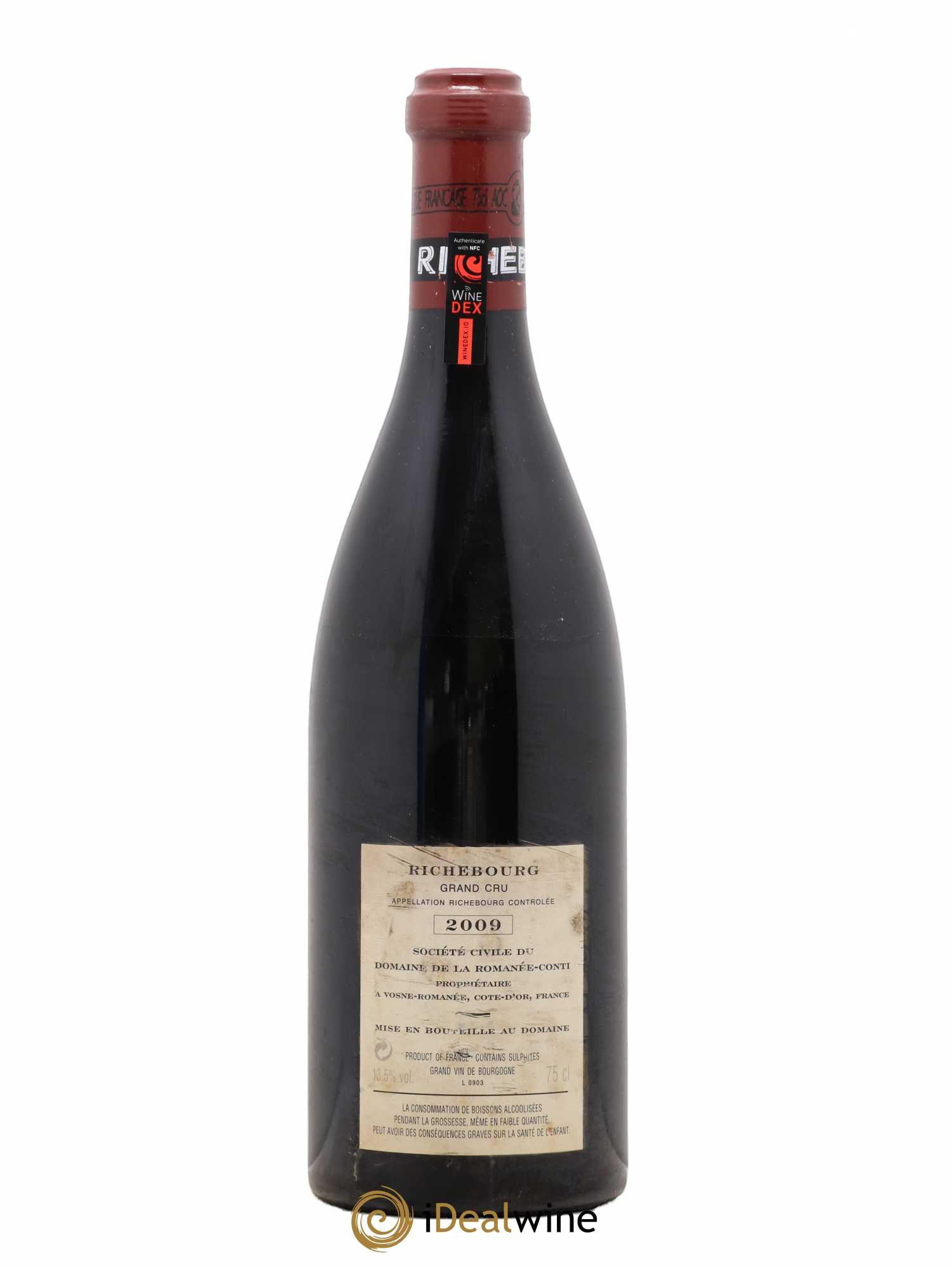 Richebourg Grand Cru Domaine de la Romanée-Conti 2009 - Lot de 1 bouteille - 1
