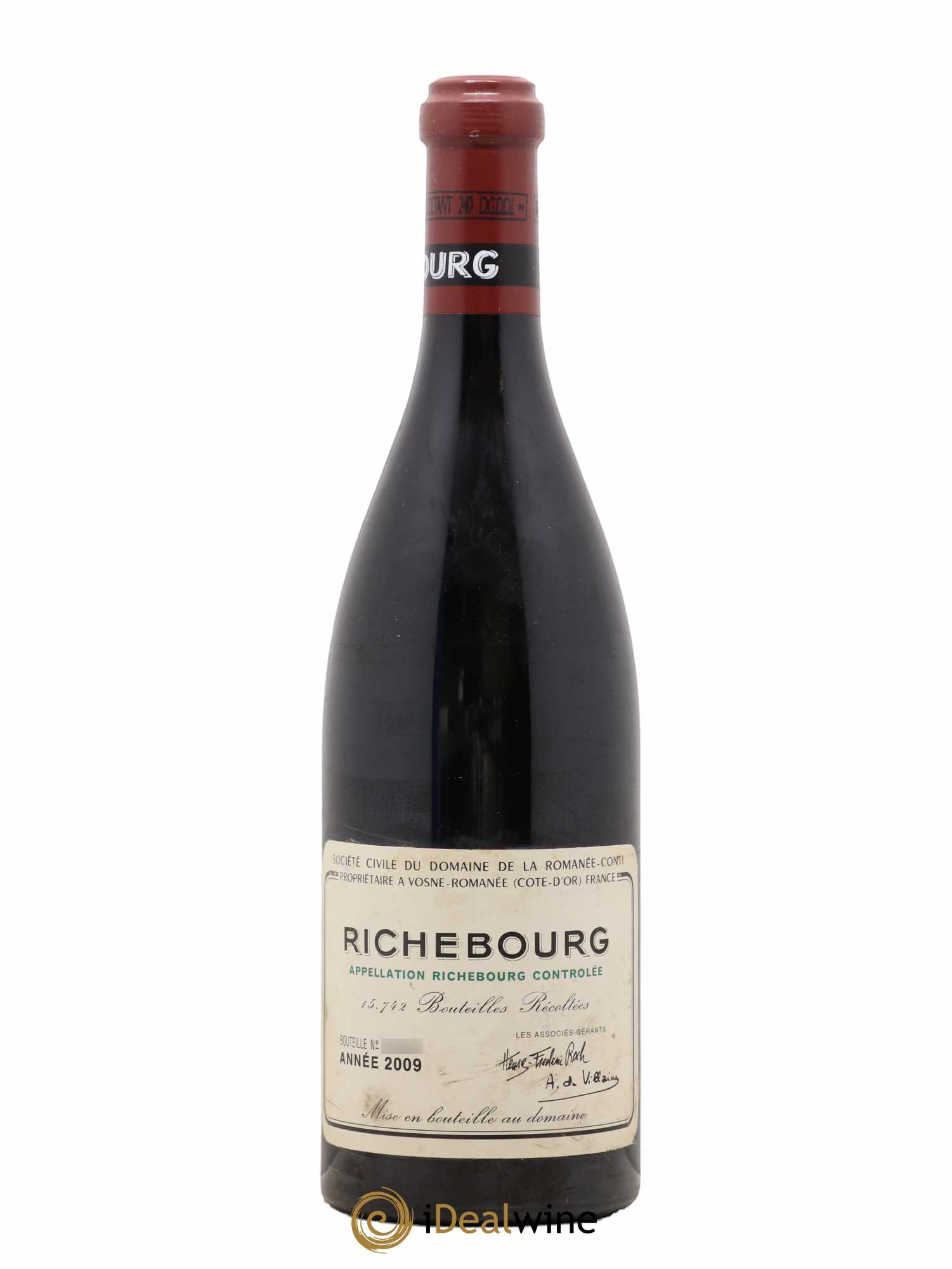 Richebourg Grand Cru Domaine de la Romanée-Conti 2009 - Lot de 1 bouteille - 0