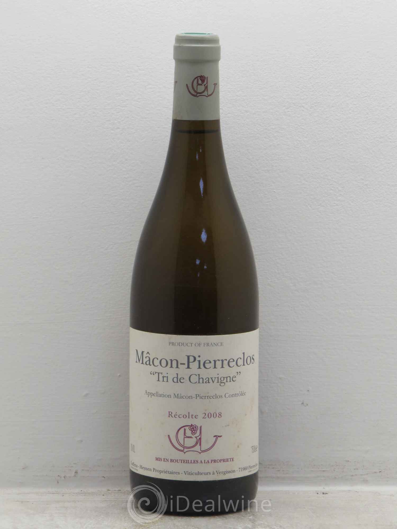 Mâcon-Pierreclos Tri de Chavigne Guffens-Heynen 2008 - Lot de 1 bouteille - 0