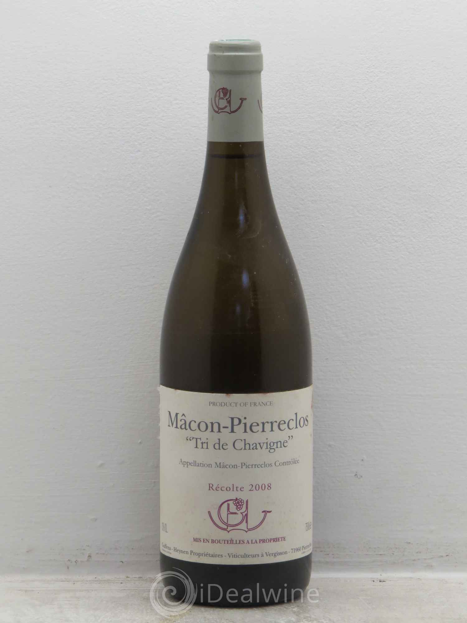 Mâcon-Pierreclos Tri de Chavigne Guffens-Heynen 2008 - Lot de 1 bouteille - 0