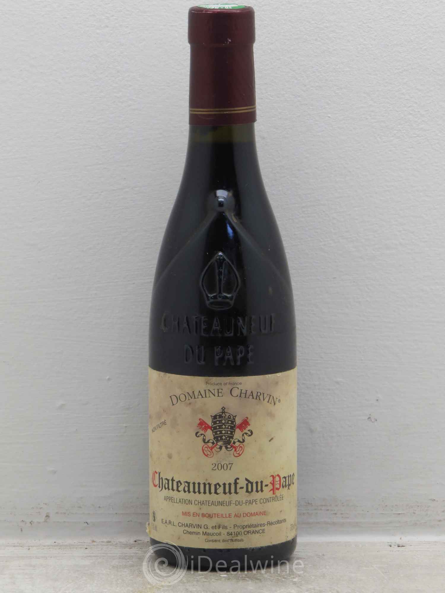 Châteauneuf-du-Pape Charvin (Domaine) 2007 - Lot de 1 demi bouteille - 0