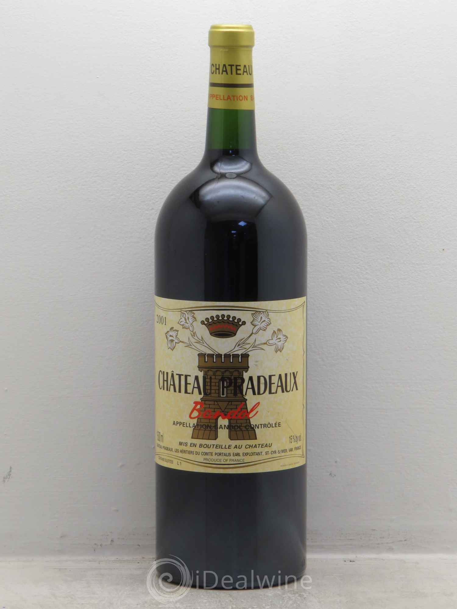 Bandol Château Pradeaux Famille Portalis 2001 - Lot de 1 magnum - 0