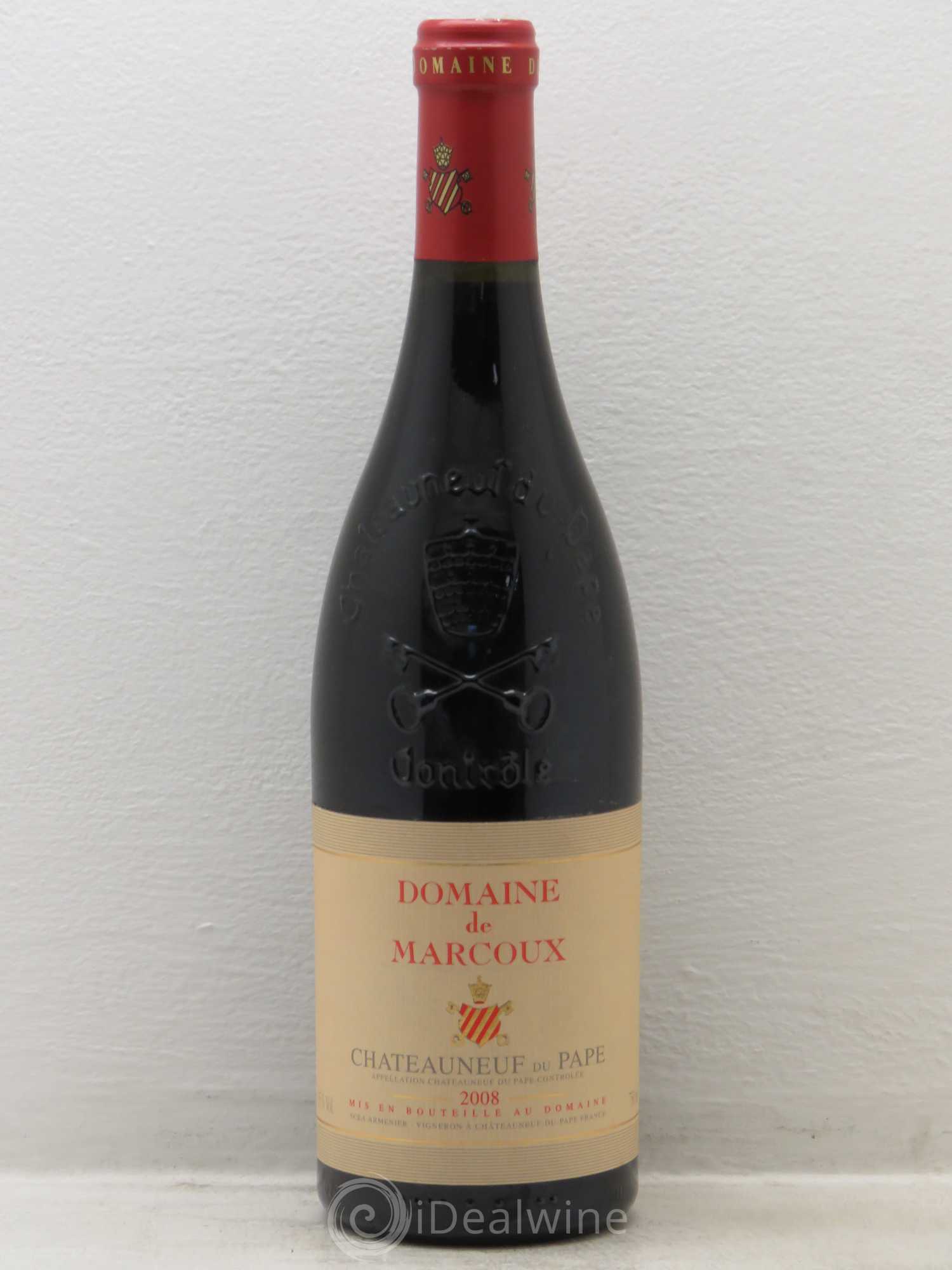 Châteauneuf-du-Pape Marcoux (Domaine de) 2008 - Lot de 1 bouteille - 0