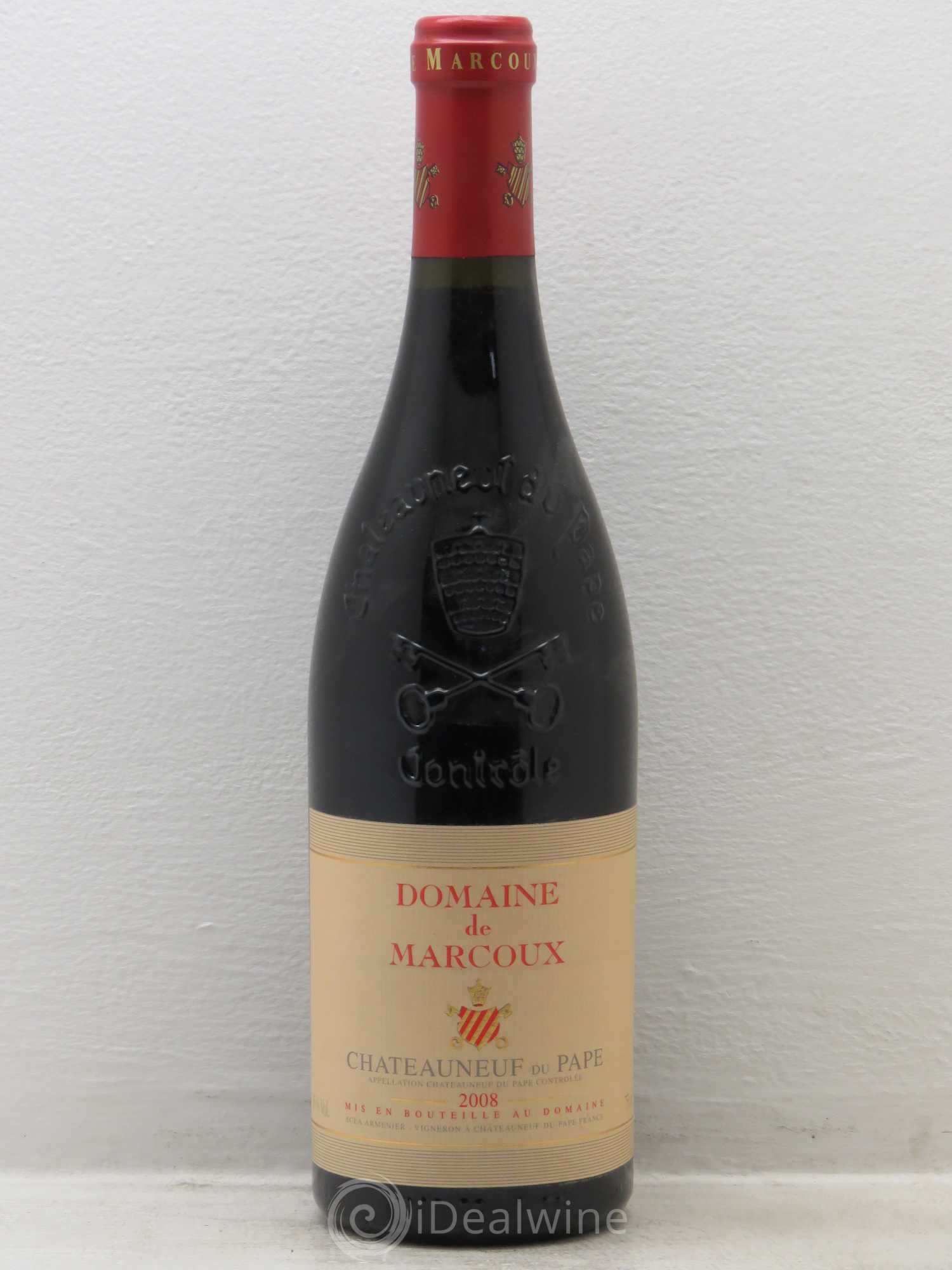 Châteauneuf-du-Pape Marcoux (Domaine de) 2008 - Lot de 1 bouteille - 0