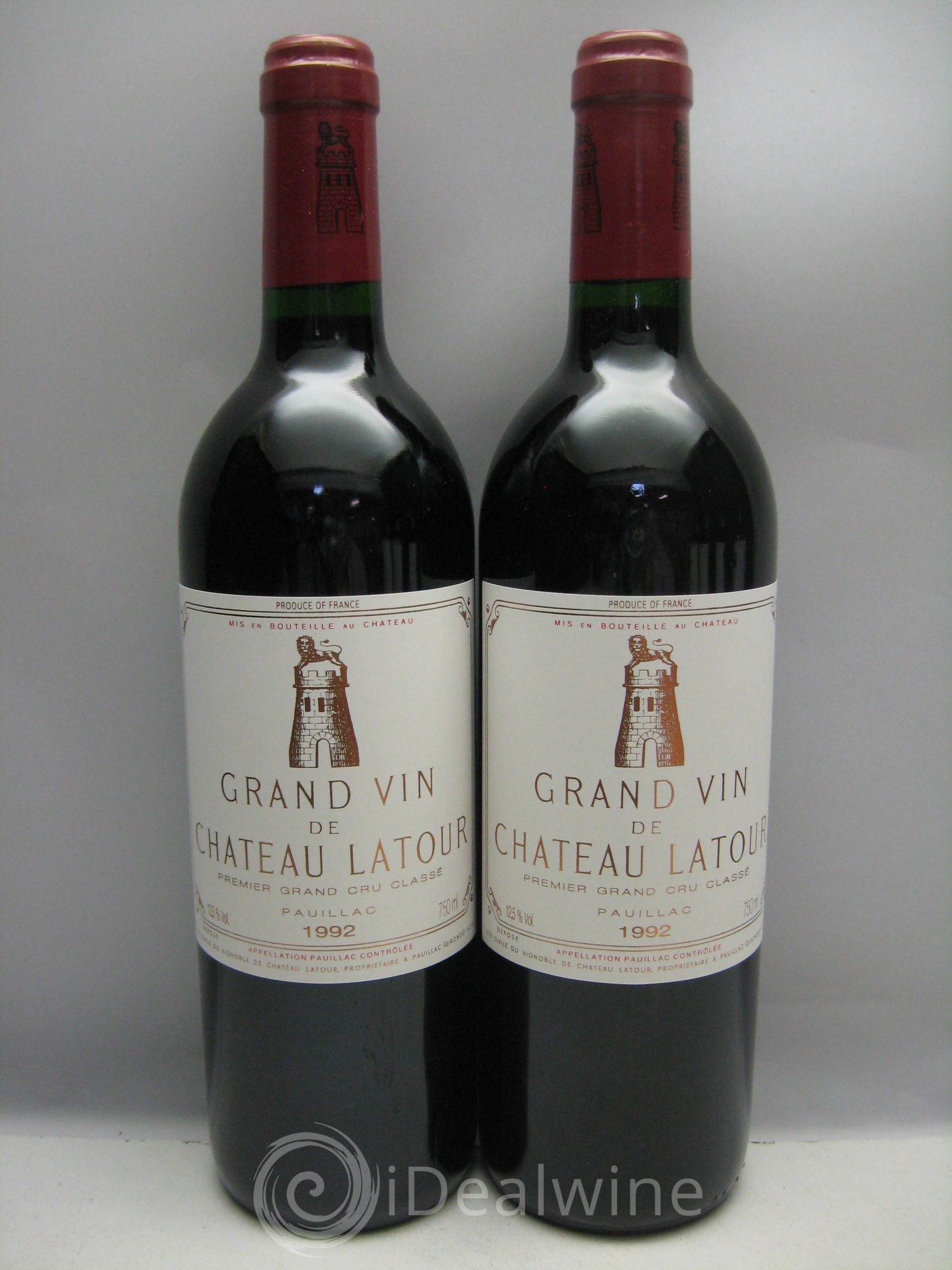 Château Latour 1er Grand Cru Classé 1992 - Lot de 6 bouteilles - 0